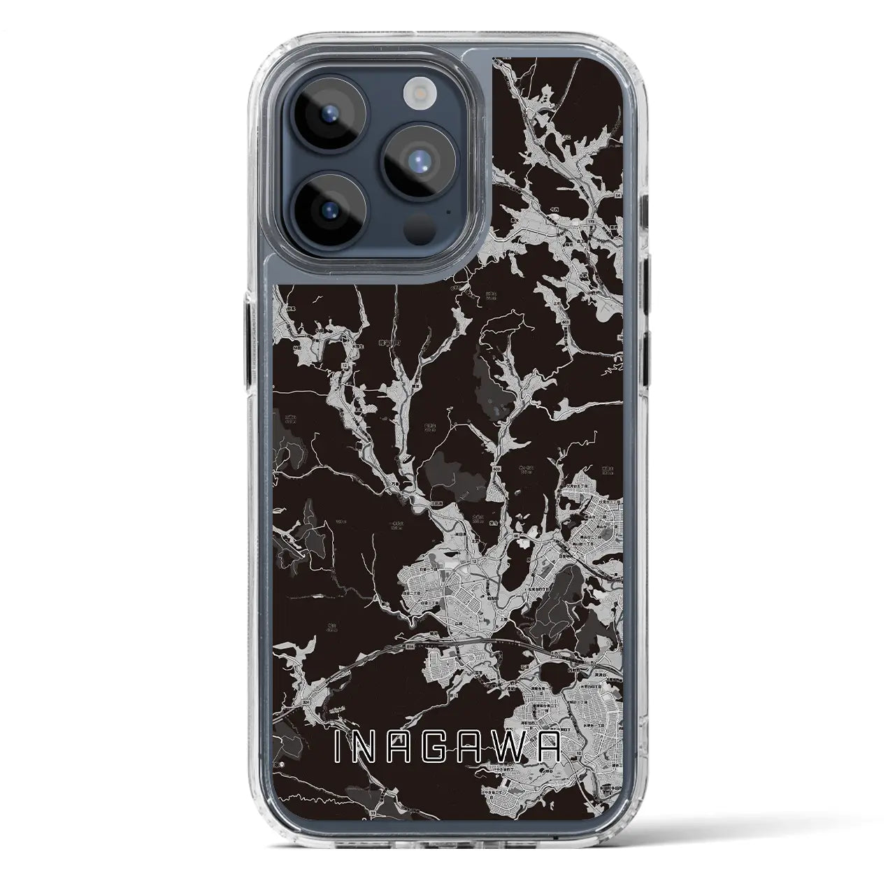 【猪名川(兵庫県)】地図柄iPhoneケース(MagSafeタイプ)