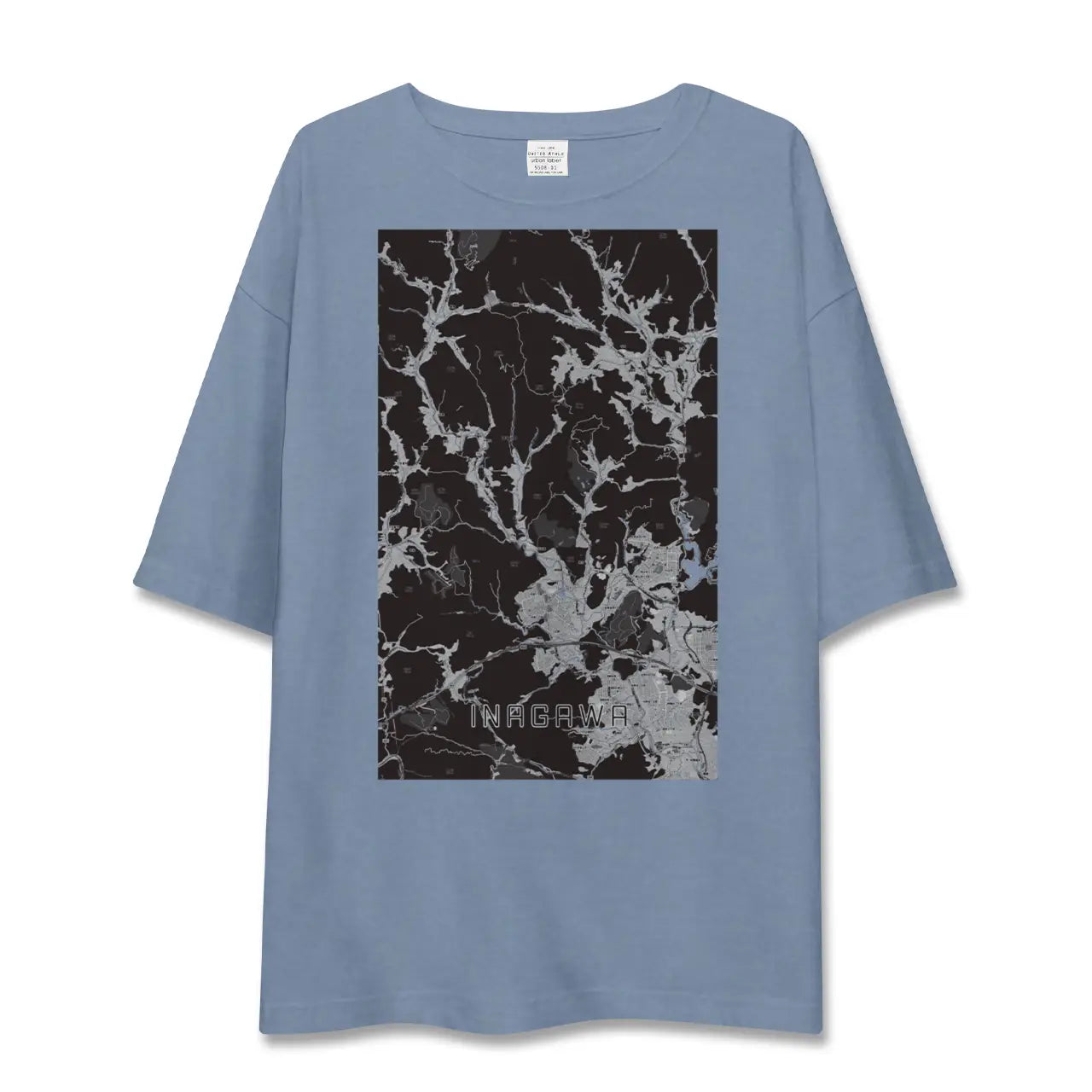 【猪名川(兵庫県)】地図柄ビッグシルエットTシャツ