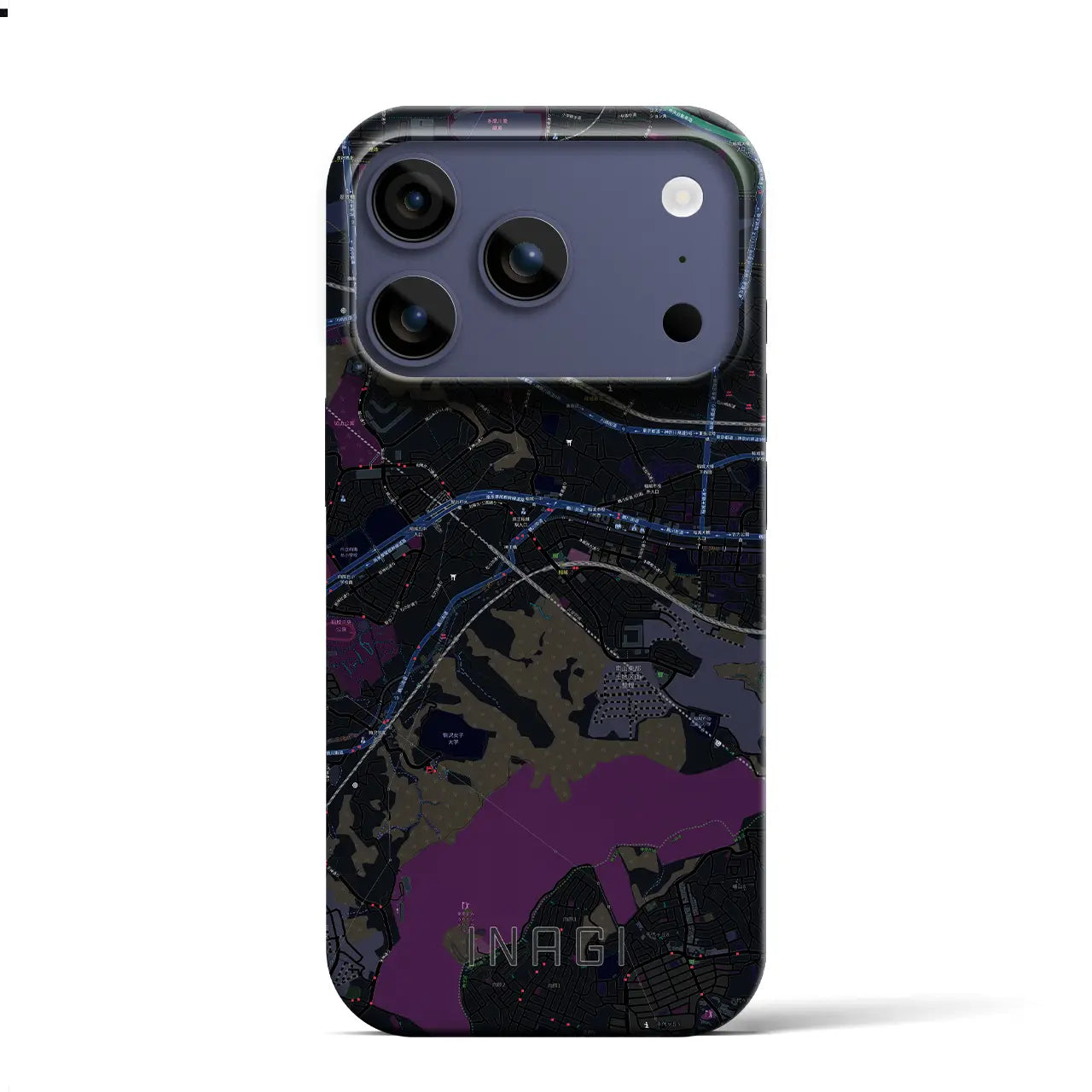 【稲城(東京都)】地図柄iPhoneケース(バックカバータイプ)