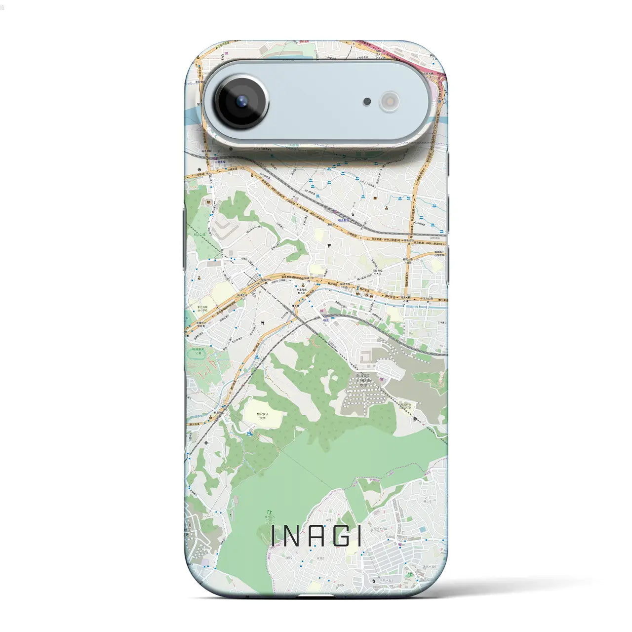 【稲城(東京都)】地図柄iPhoneケース(バックカバータイプ)