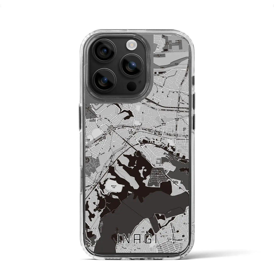 【稲城(東京都)】地図柄iPhoneケース(MagSafeタイプ)