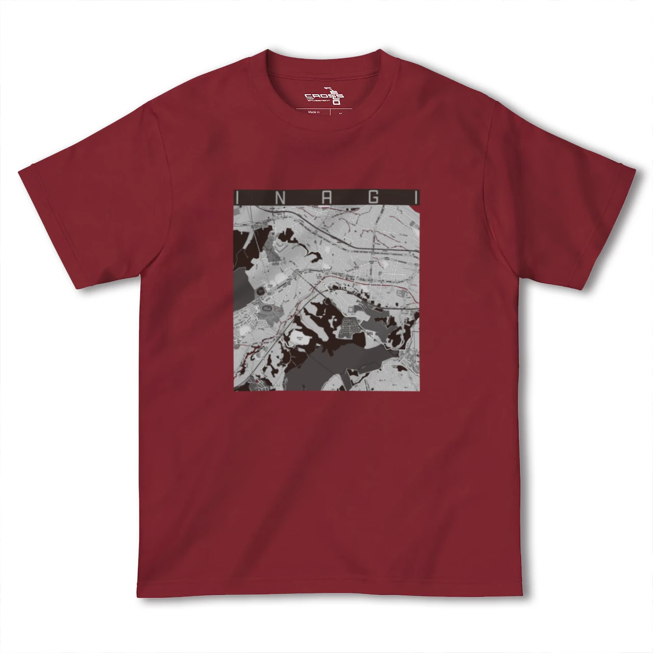 【稲城(東京都)】地図柄ヘビーウェイトTシャツ