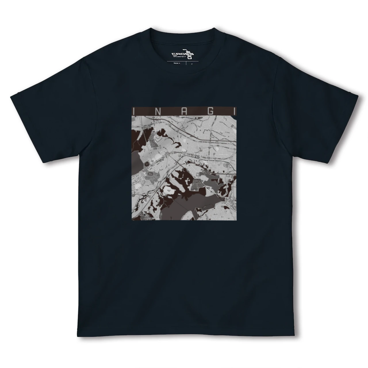 【稲城(東京都)】地図柄ヘビーウェイトTシャツ