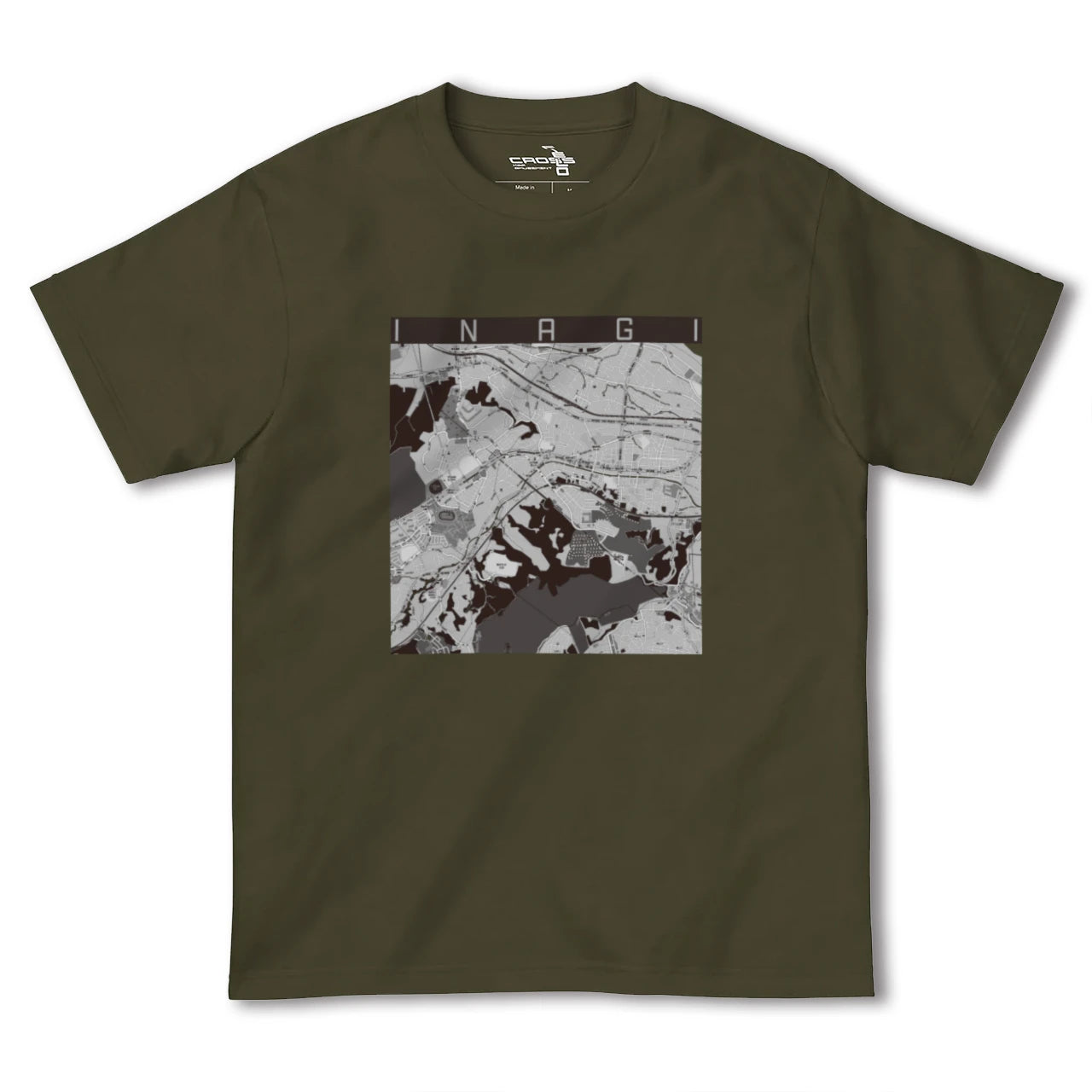 【稲城(東京都)】地図柄ヘビーウェイトTシャツ