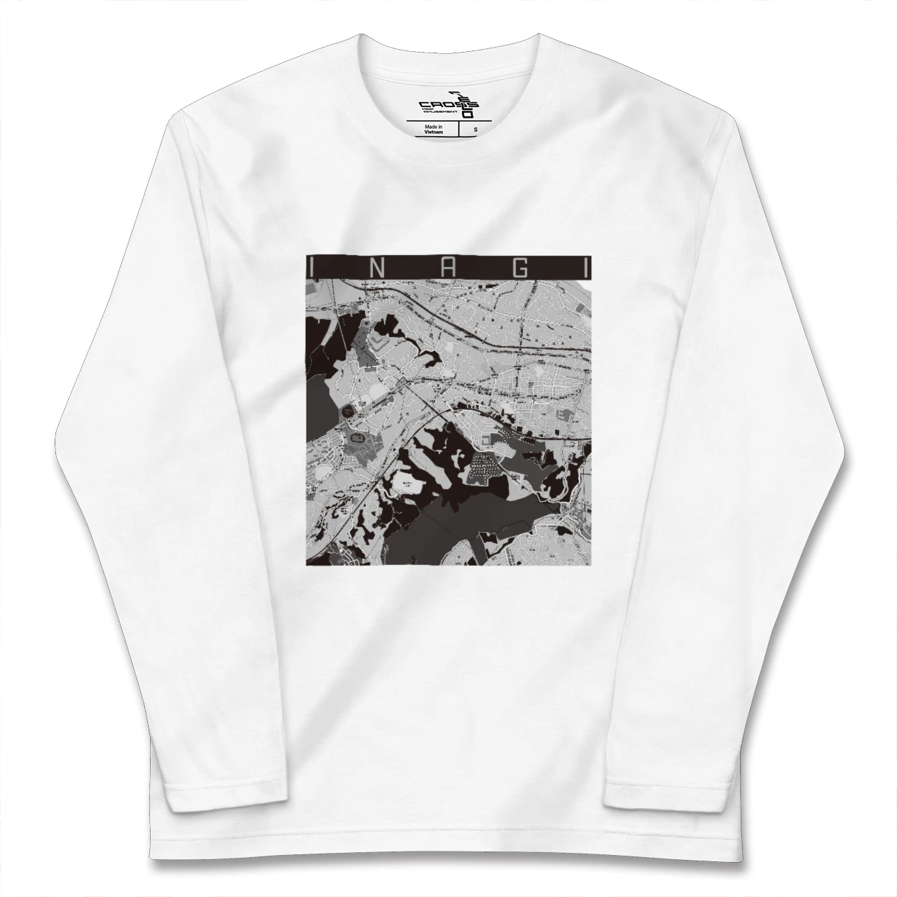 【稲城(東京都)】地図柄ロングスリーブTシャツ
