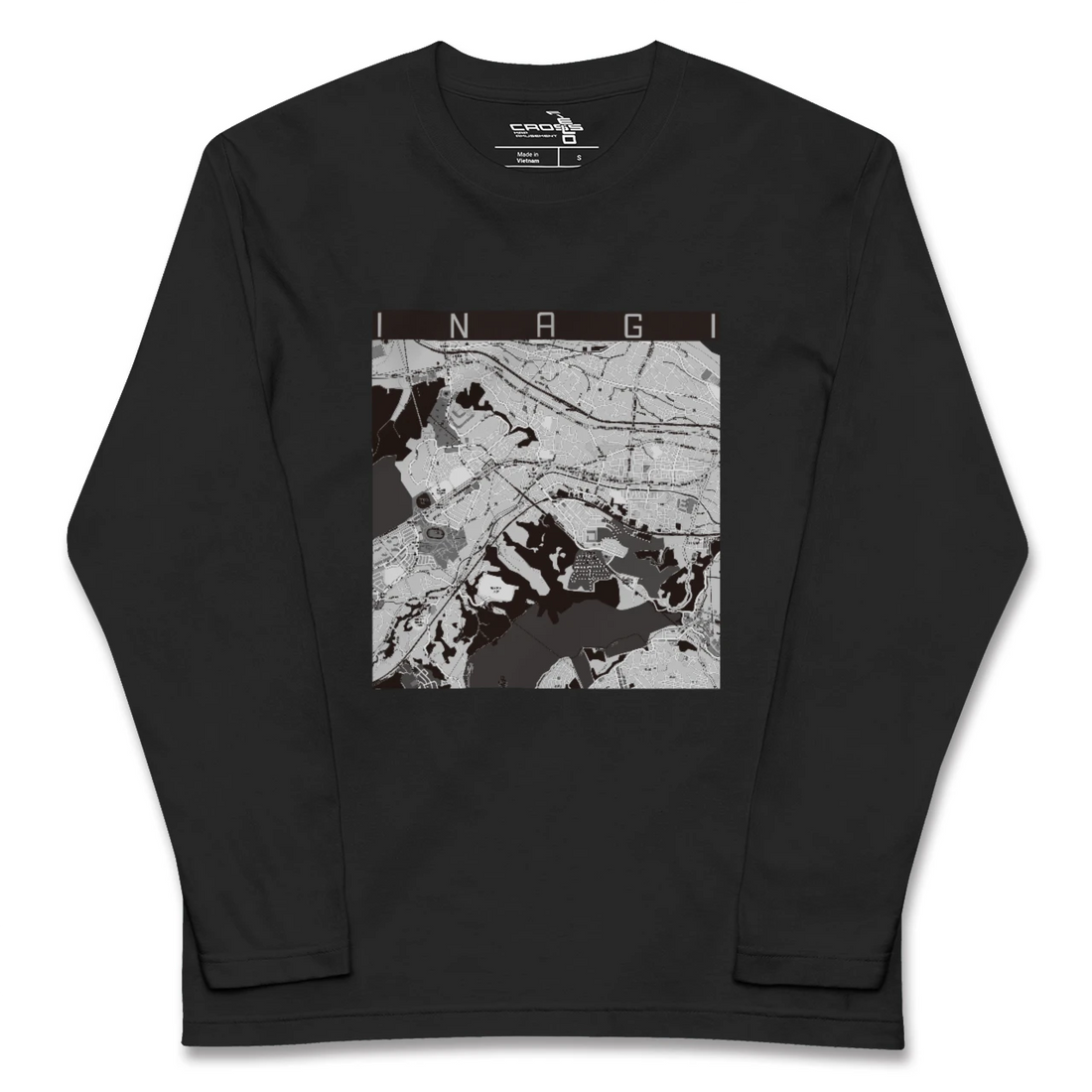 【稲城(東京都)】地図柄ロングスリーブTシャツ