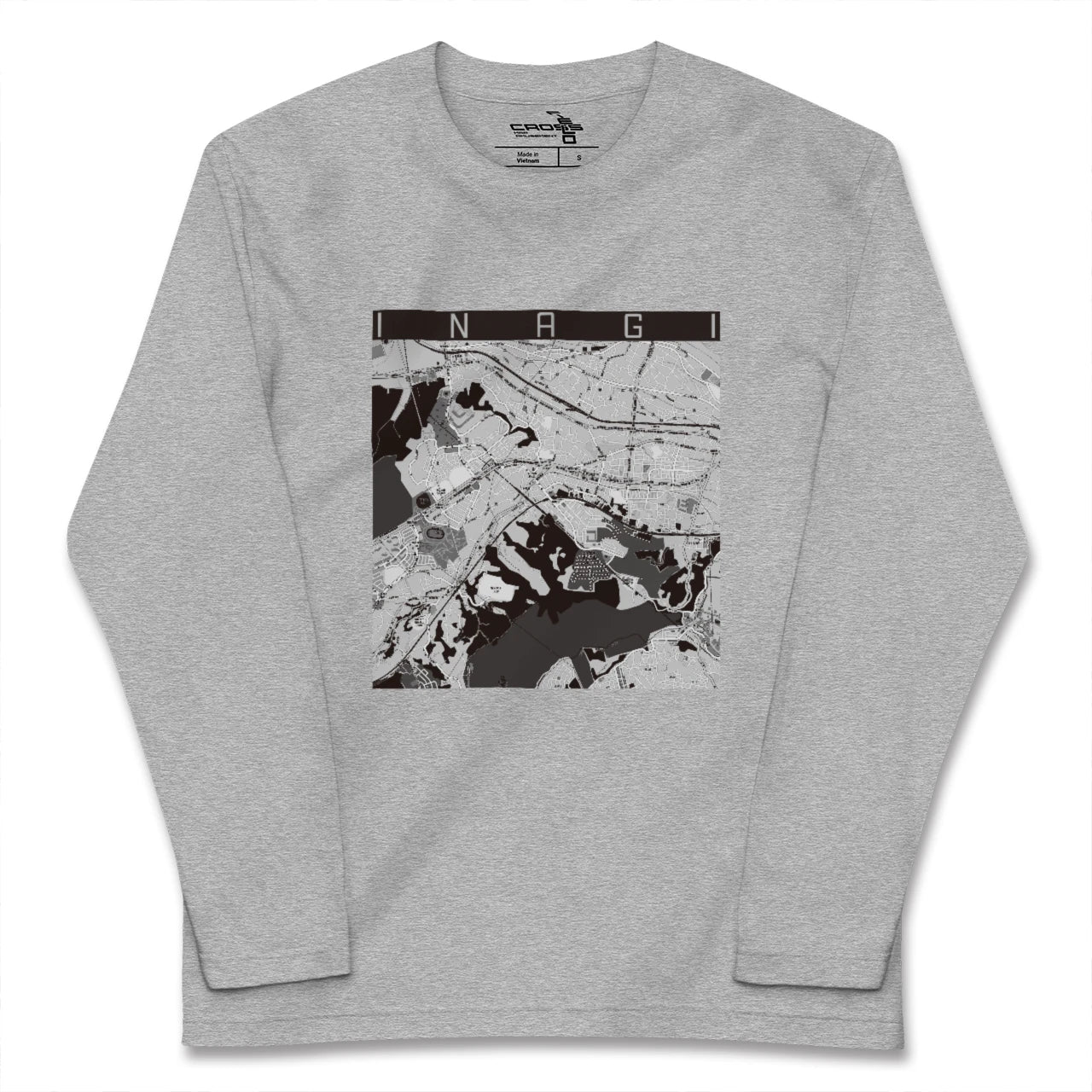 【稲城(東京都)】地図柄ロングスリーブTシャツ