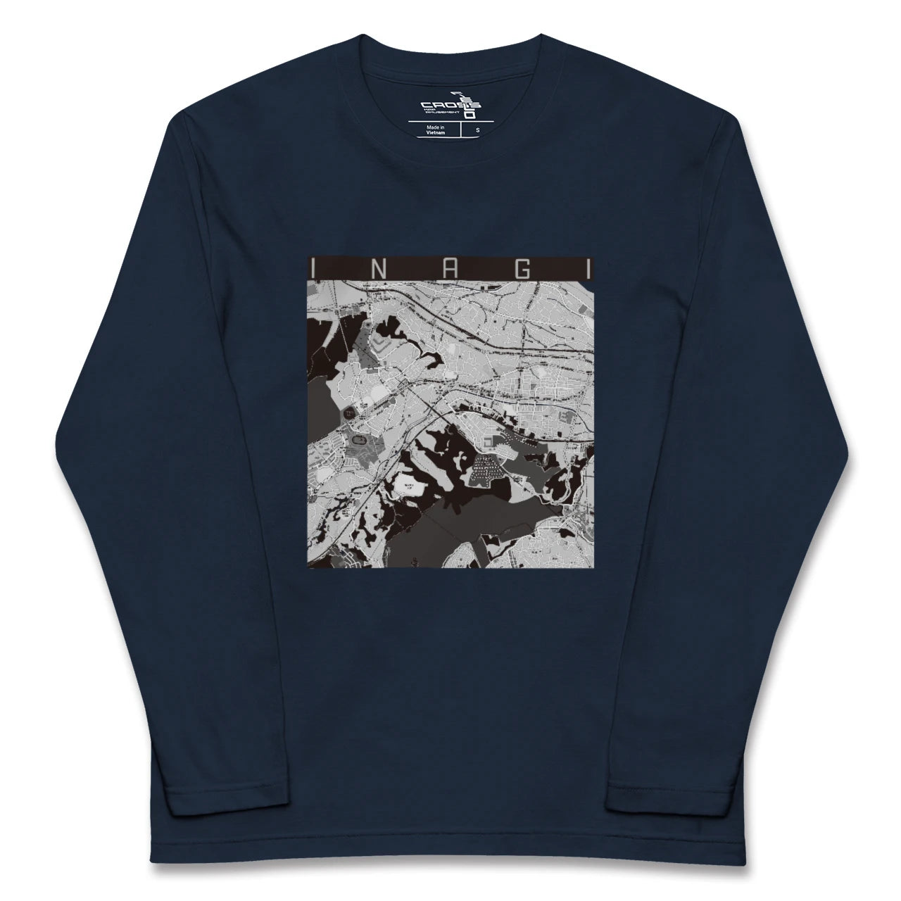 【稲城(東京都)】地図柄ロングスリーブTシャツ