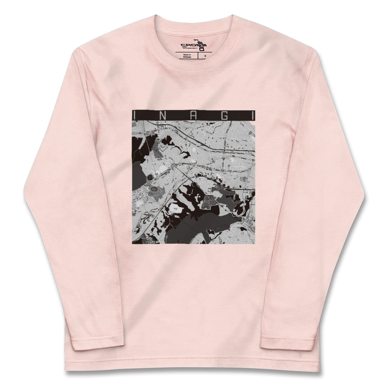【稲城(東京都)】地図柄ロングスリーブTシャツ