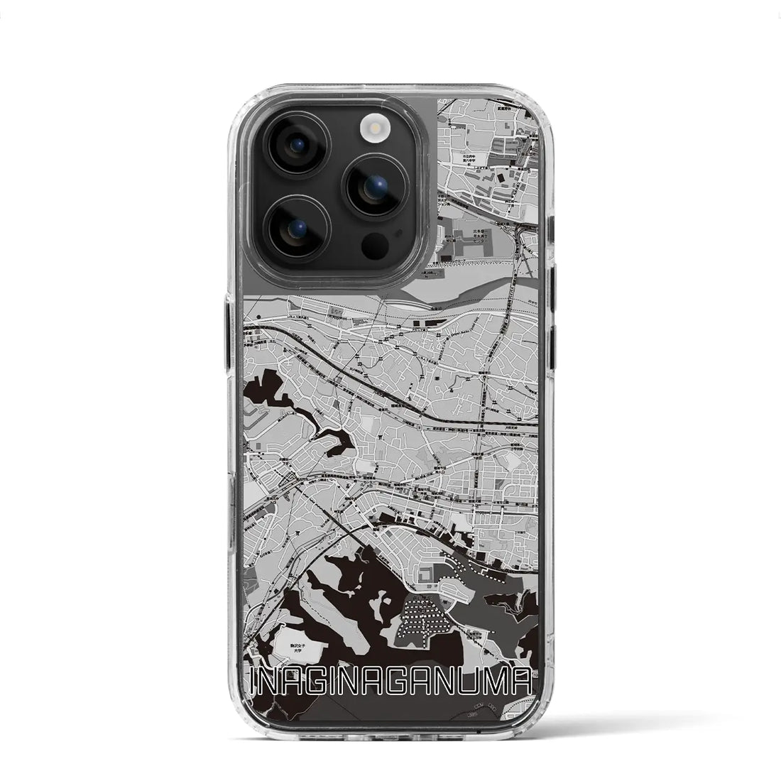 【稲城長沼(東京都)】地図柄iPhoneケース(MagSafeタイプ)