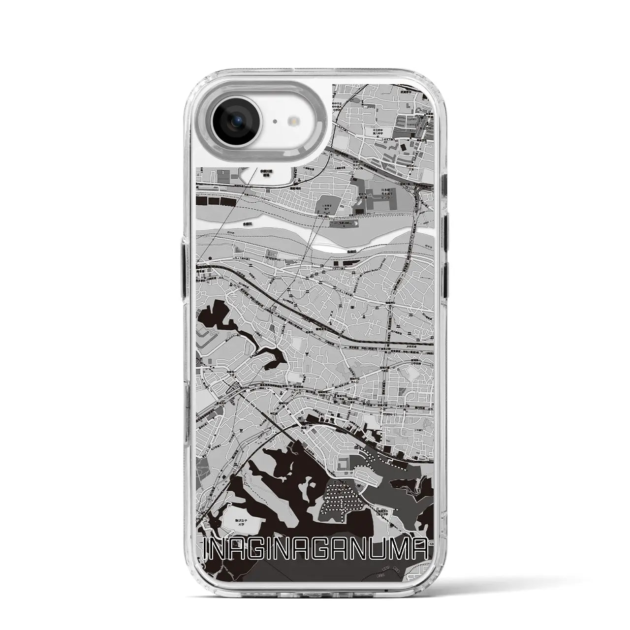 【稲城長沼(東京都)】地図柄iPhoneケース(MagSafeタイプ)