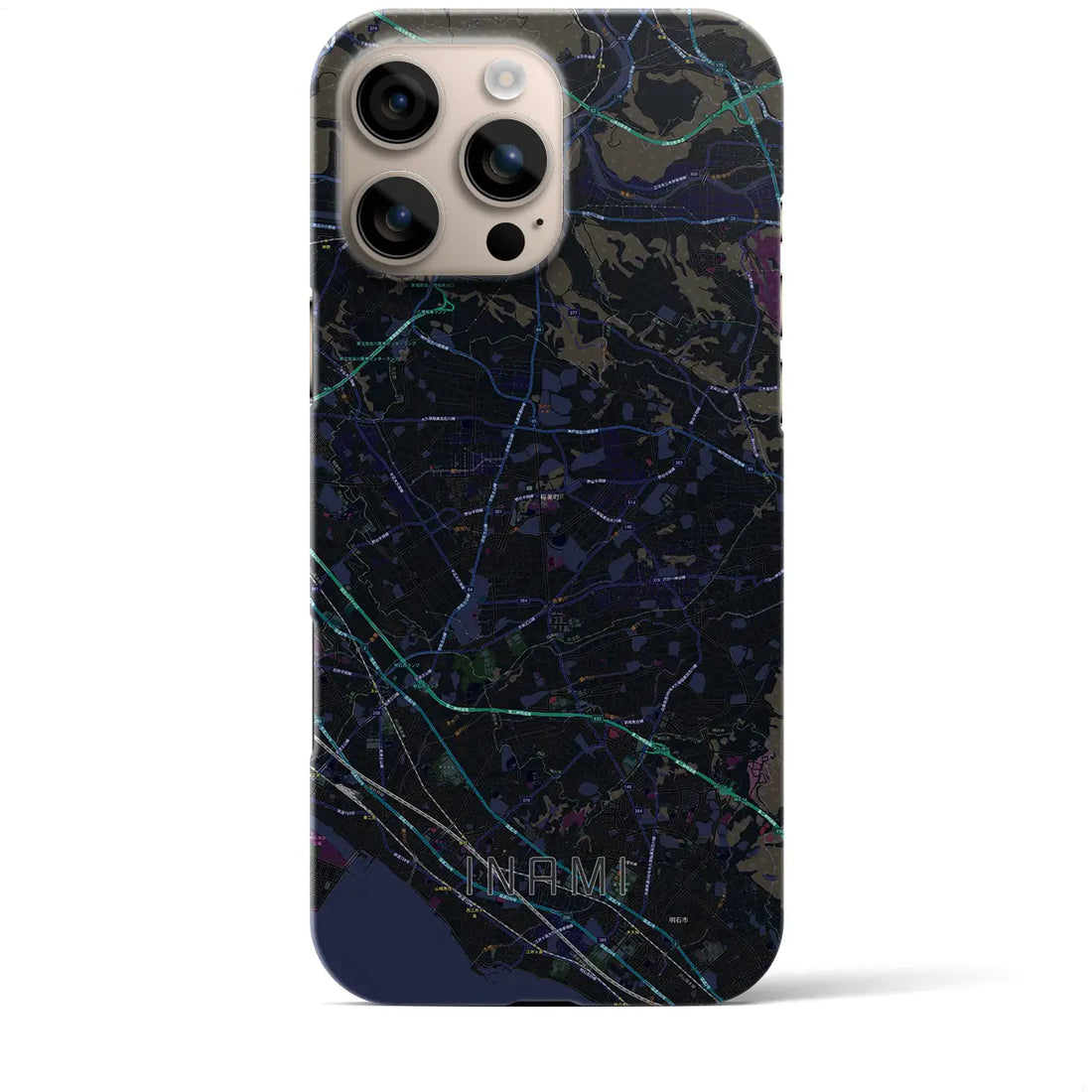 【稲美(兵庫県)】地図柄iPhoneケース(バックカバータイプ)