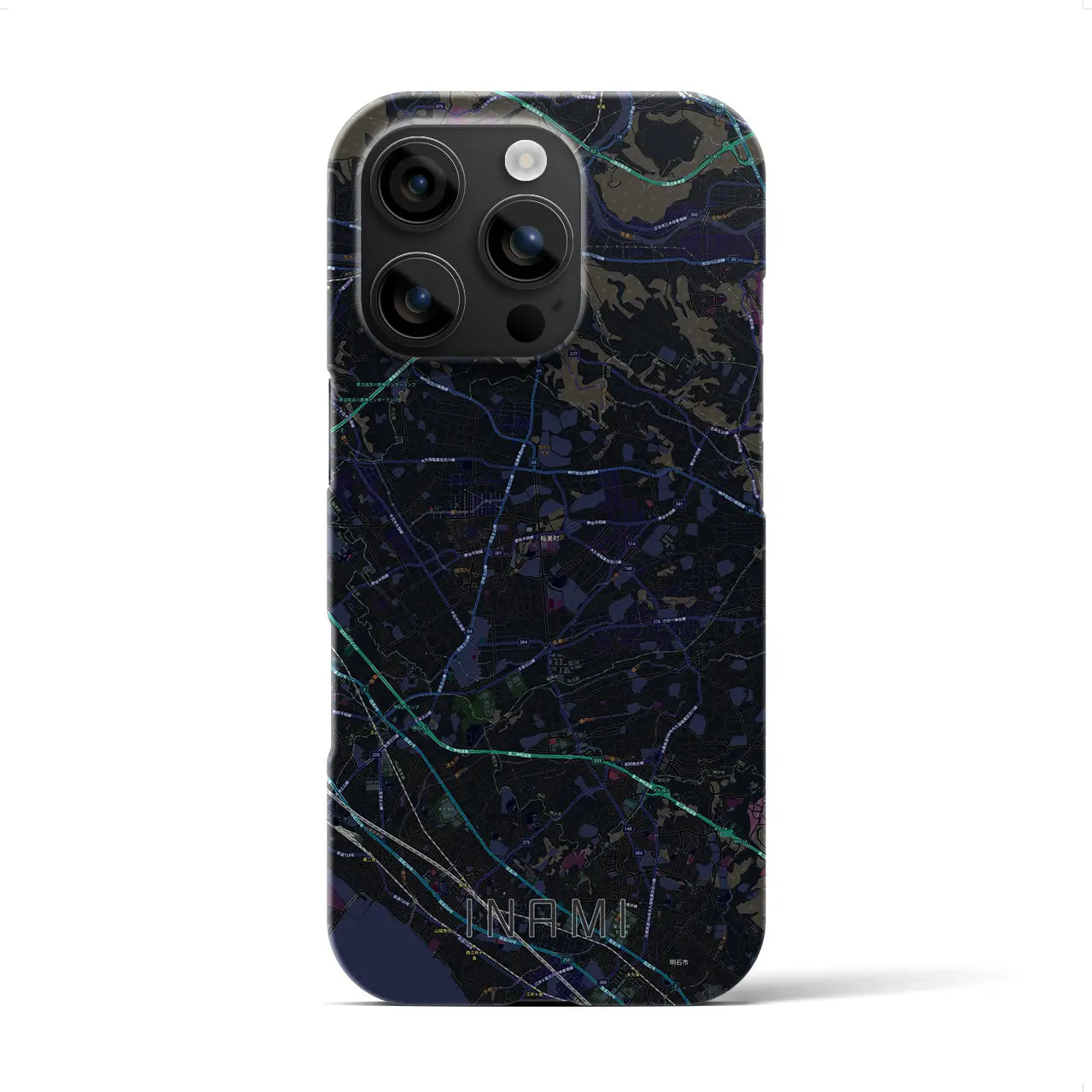 【稲美(兵庫県)】地図柄iPhoneケース(バックカバータイプ)