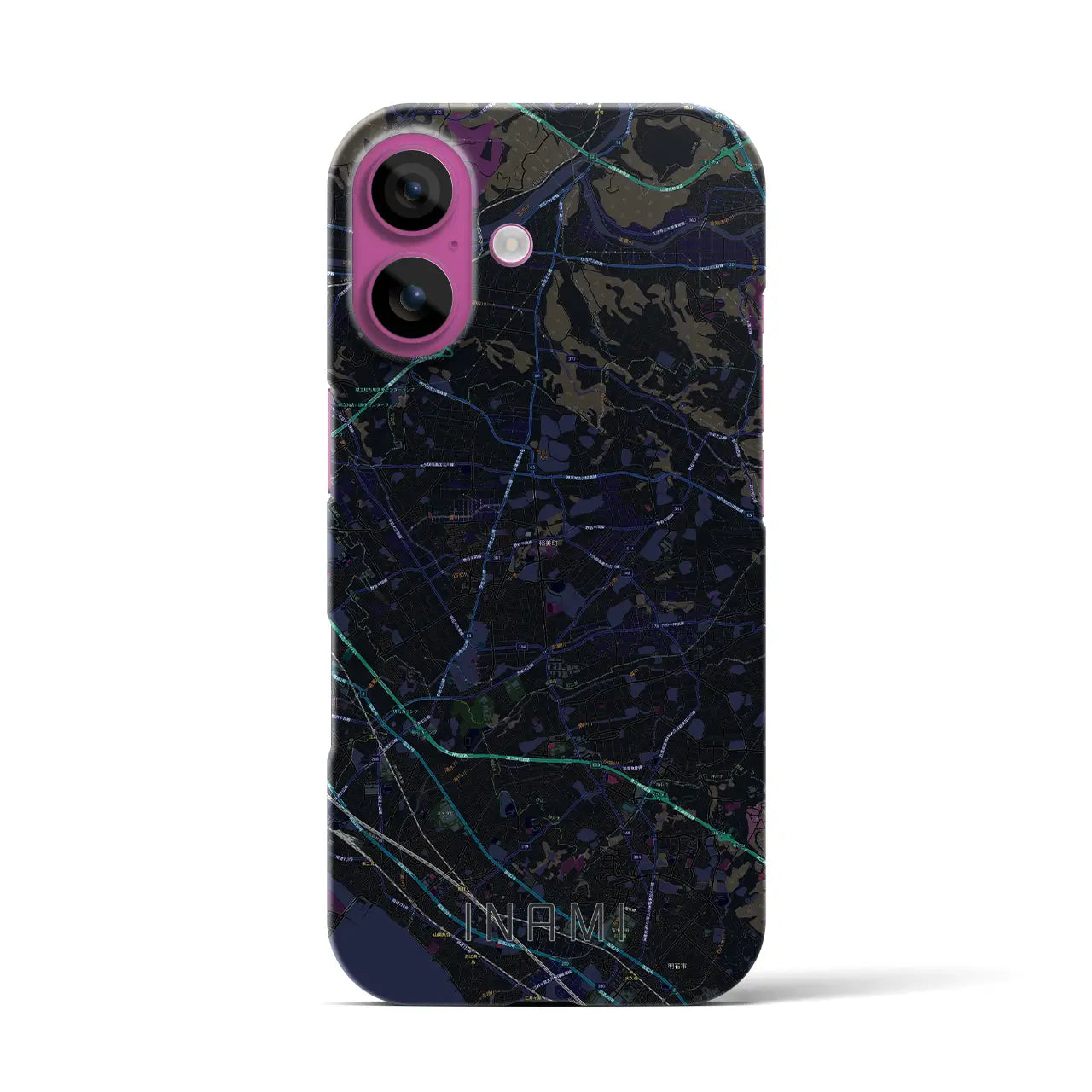 【稲美(兵庫県)】地図柄iPhoneケース(バックカバータイプ)