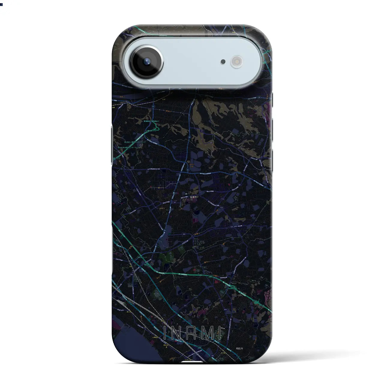 【稲美(兵庫県)】地図柄iPhoneケース(バックカバータイプ)