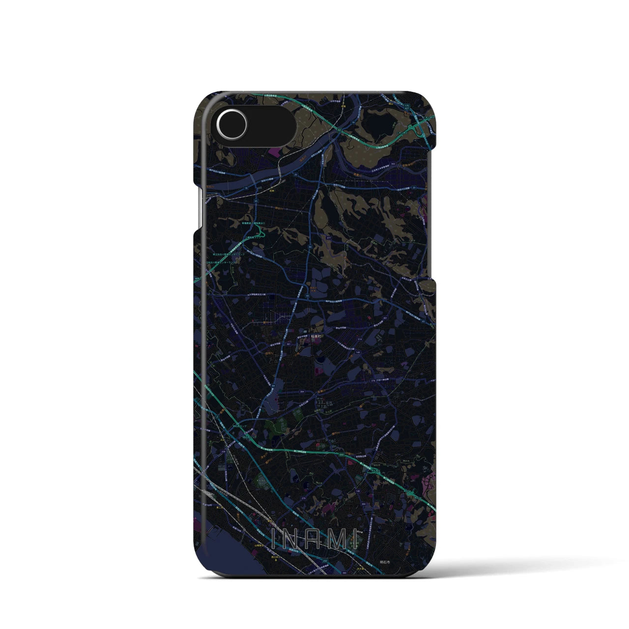 【稲美(兵庫県)】地図柄iPhoneケース(バックカバータイプ)