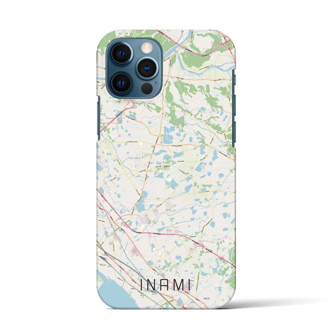 【稲美(兵庫県)】地図柄iPhoneケース(バックカバータイプ)