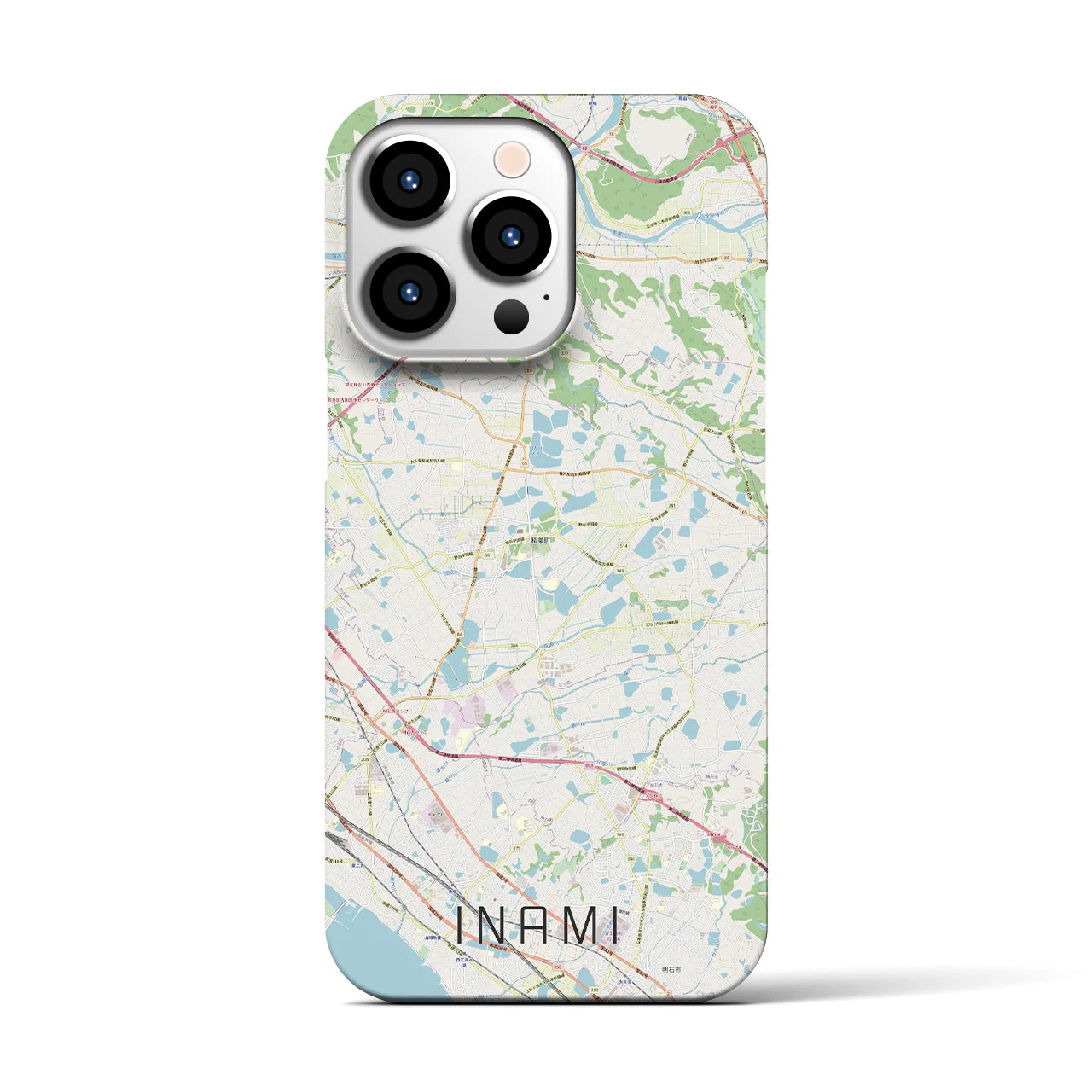 【稲美(兵庫県)】地図柄iPhoneケース(バックカバータイプ)