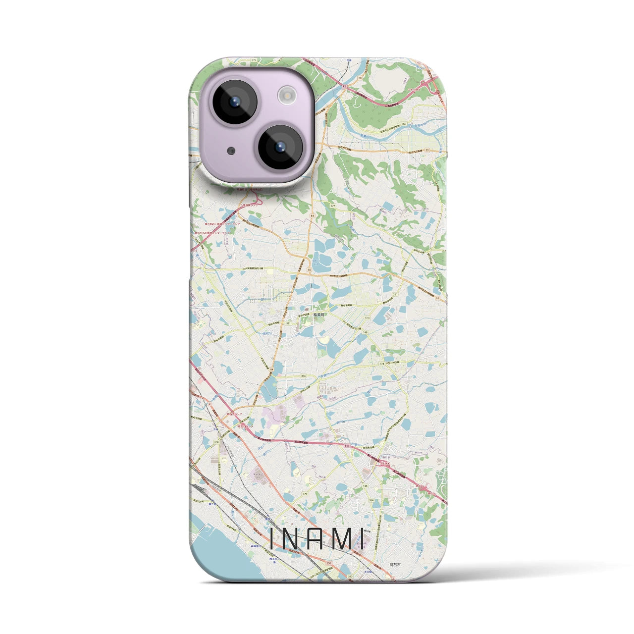 【稲美(兵庫県)】地図柄iPhoneケース(バックカバータイプ)