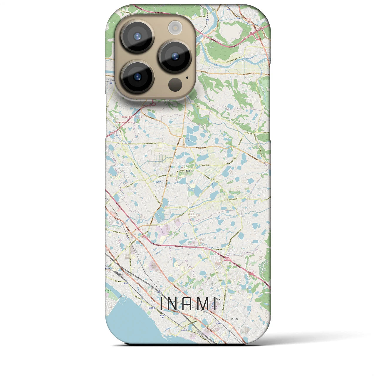 【稲美(兵庫県)】地図柄iPhoneケース(バックカバータイプ)