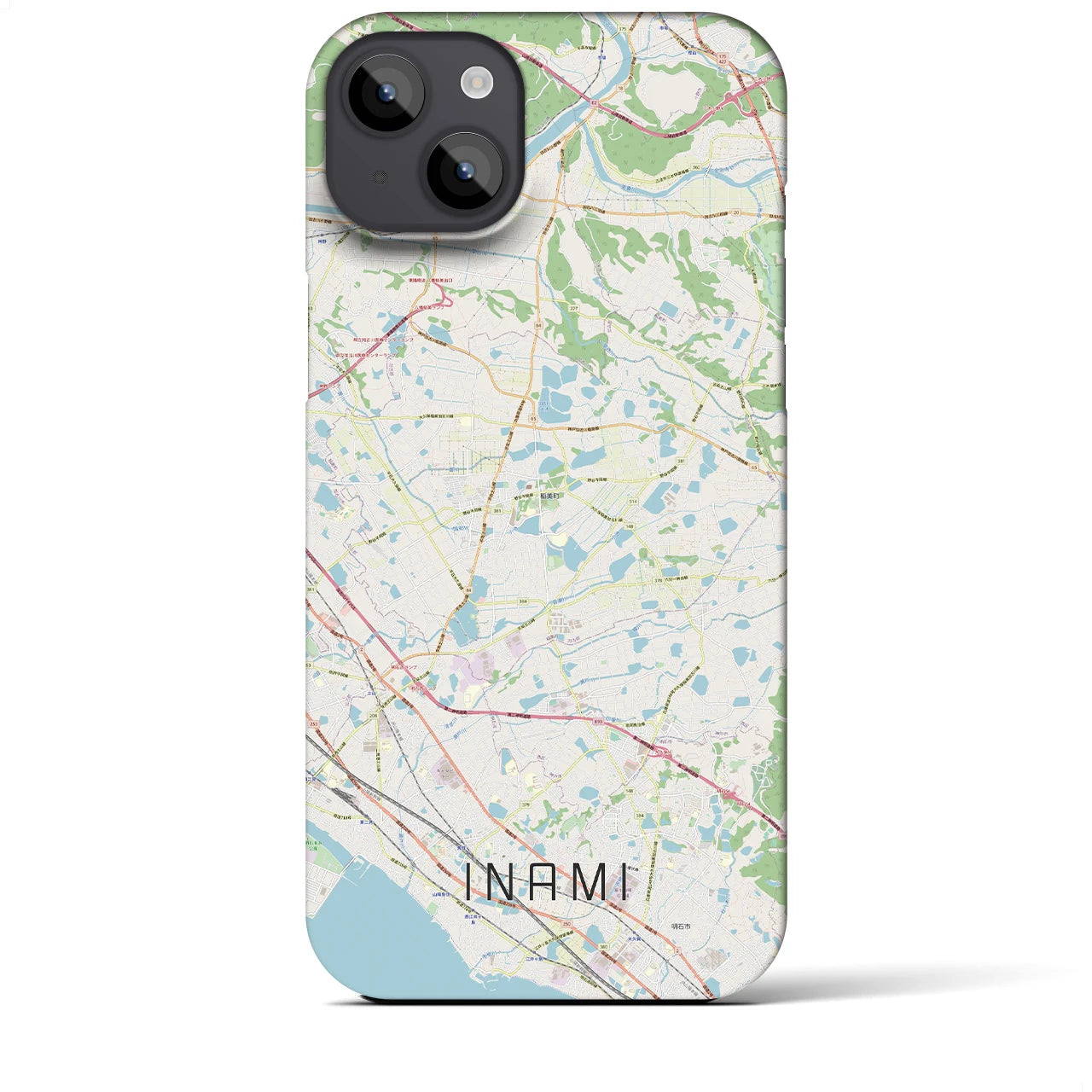 【稲美(兵庫県)】地図柄iPhoneケース(バックカバータイプ)