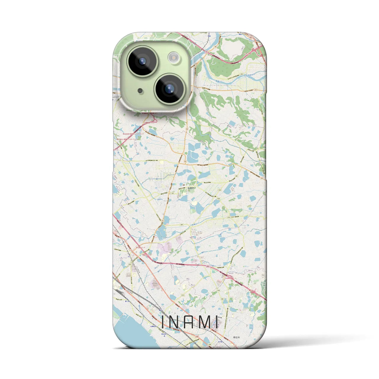 【稲美(兵庫県)】地図柄iPhoneケース(バックカバータイプ)
