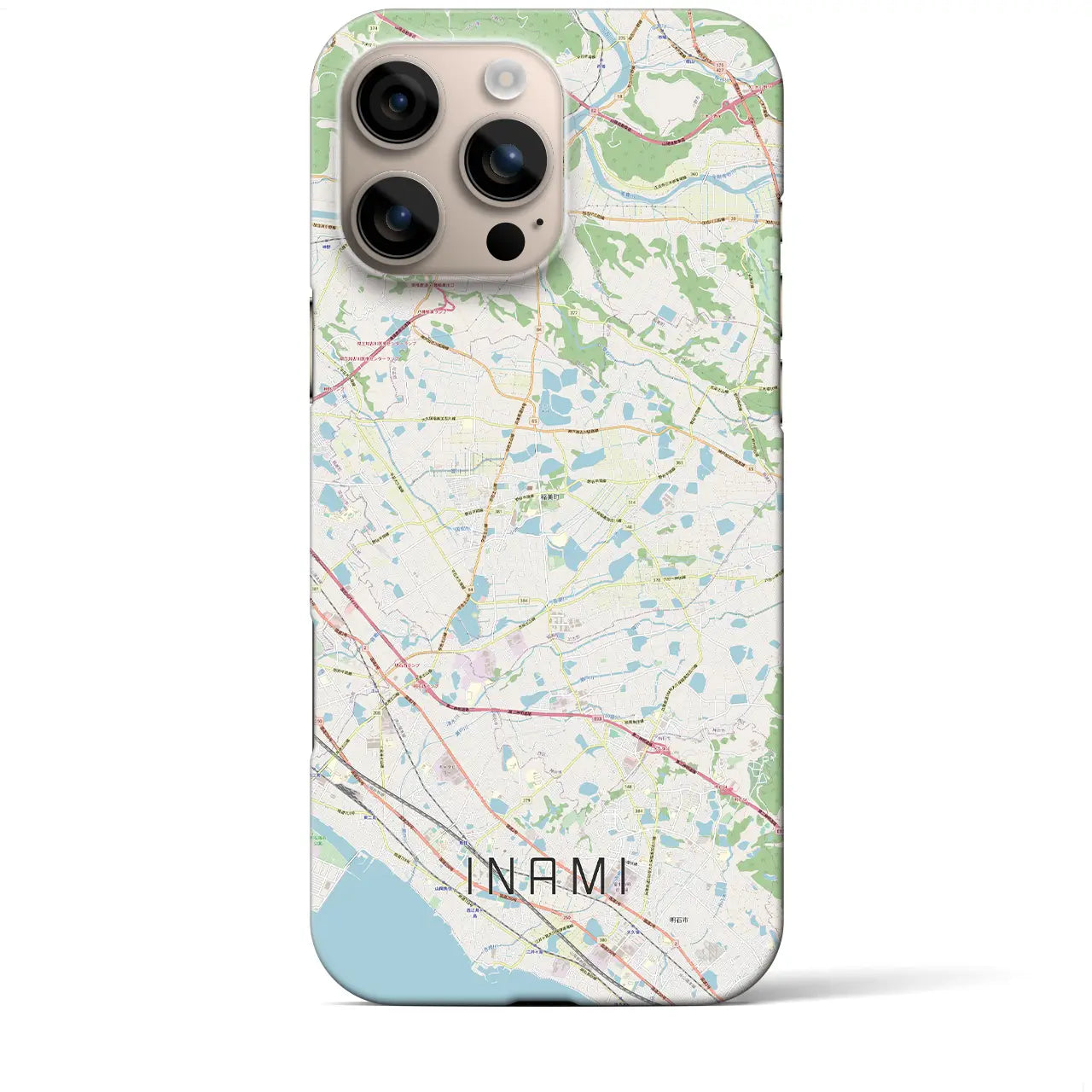 【稲美(兵庫県)】地図柄iPhoneケース(バックカバータイプ)