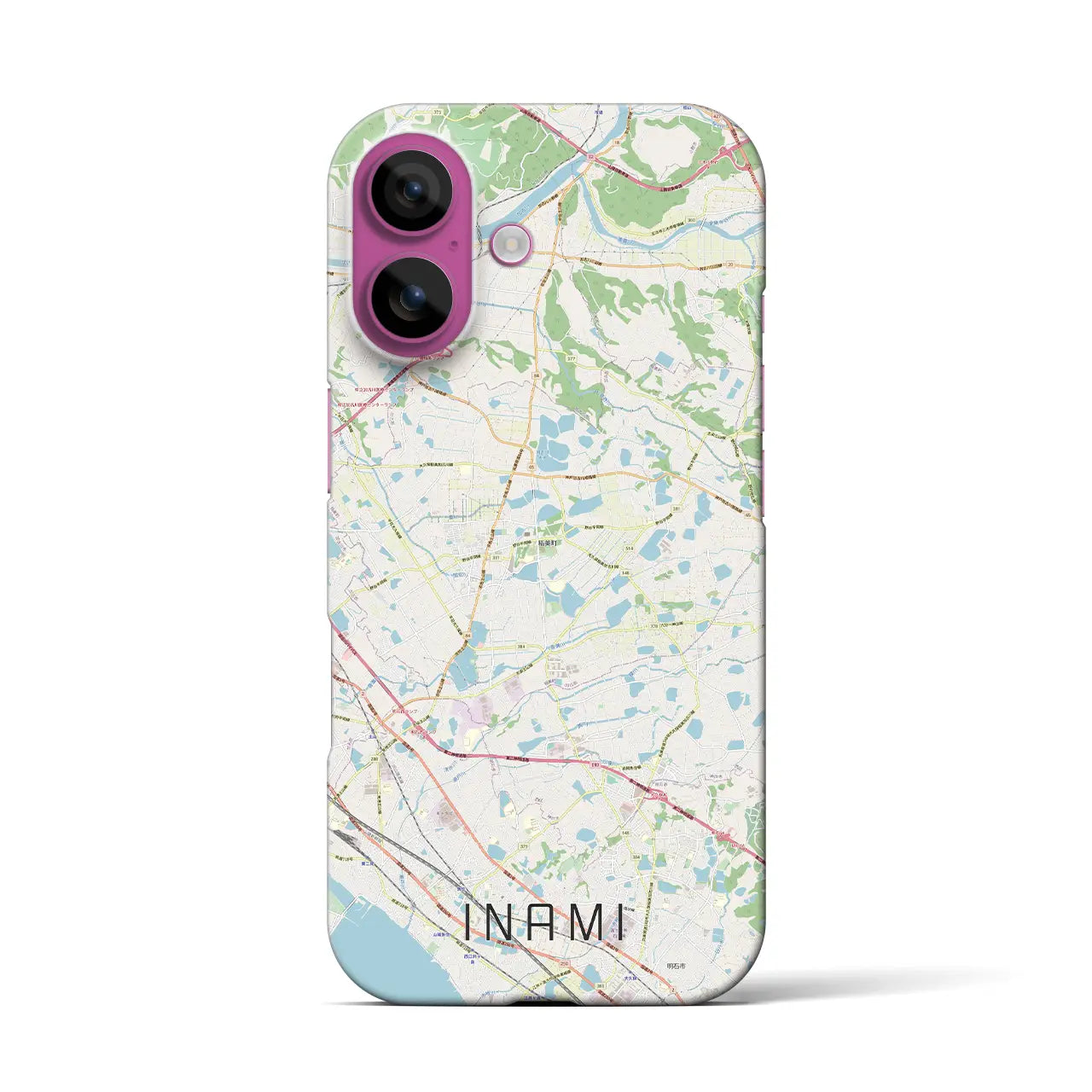 【稲美(兵庫県)】地図柄iPhoneケース(バックカバータイプ)