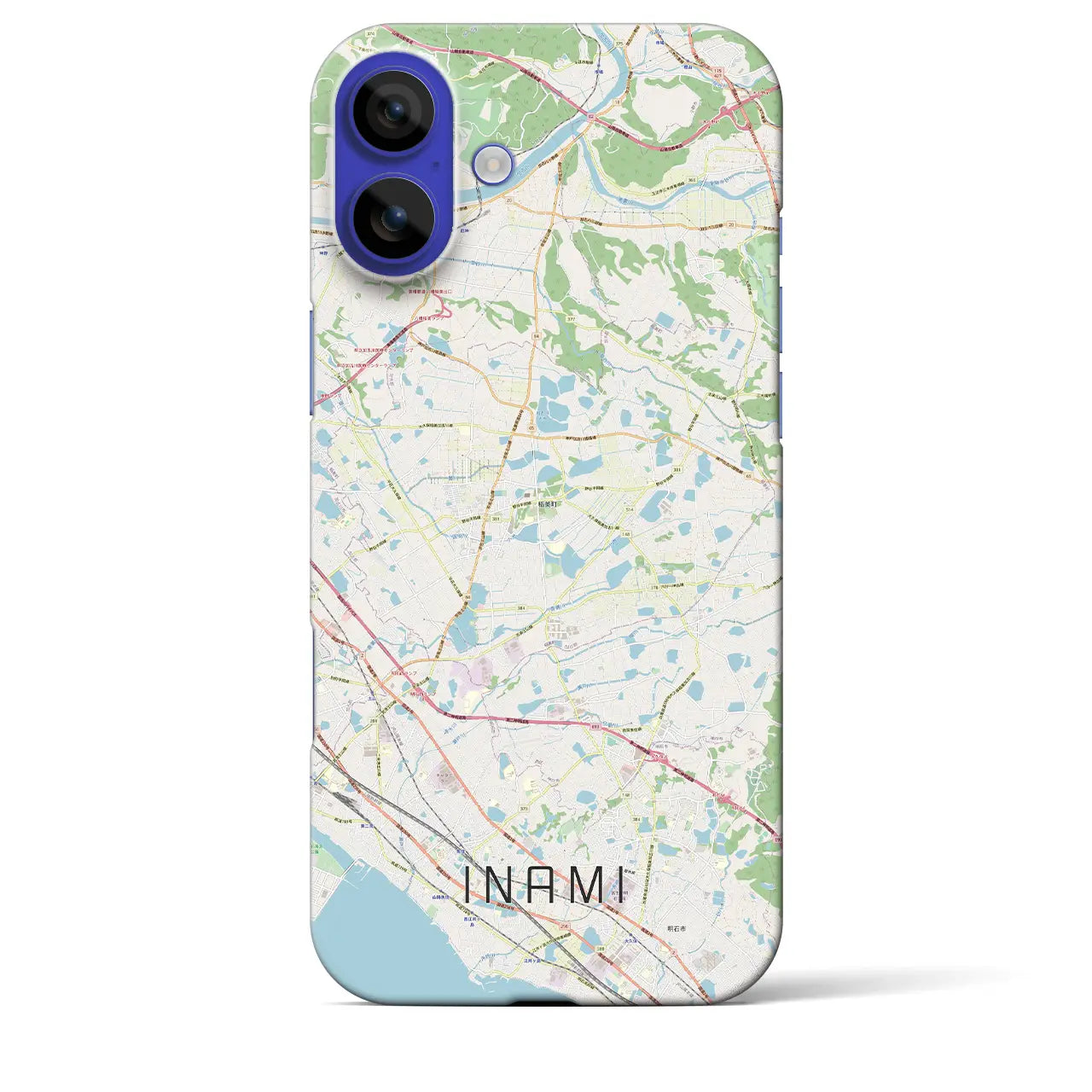 【稲美(兵庫県)】地図柄iPhoneケース(バックカバータイプ)ナチュラル・iPhone 16 Pro Max 用