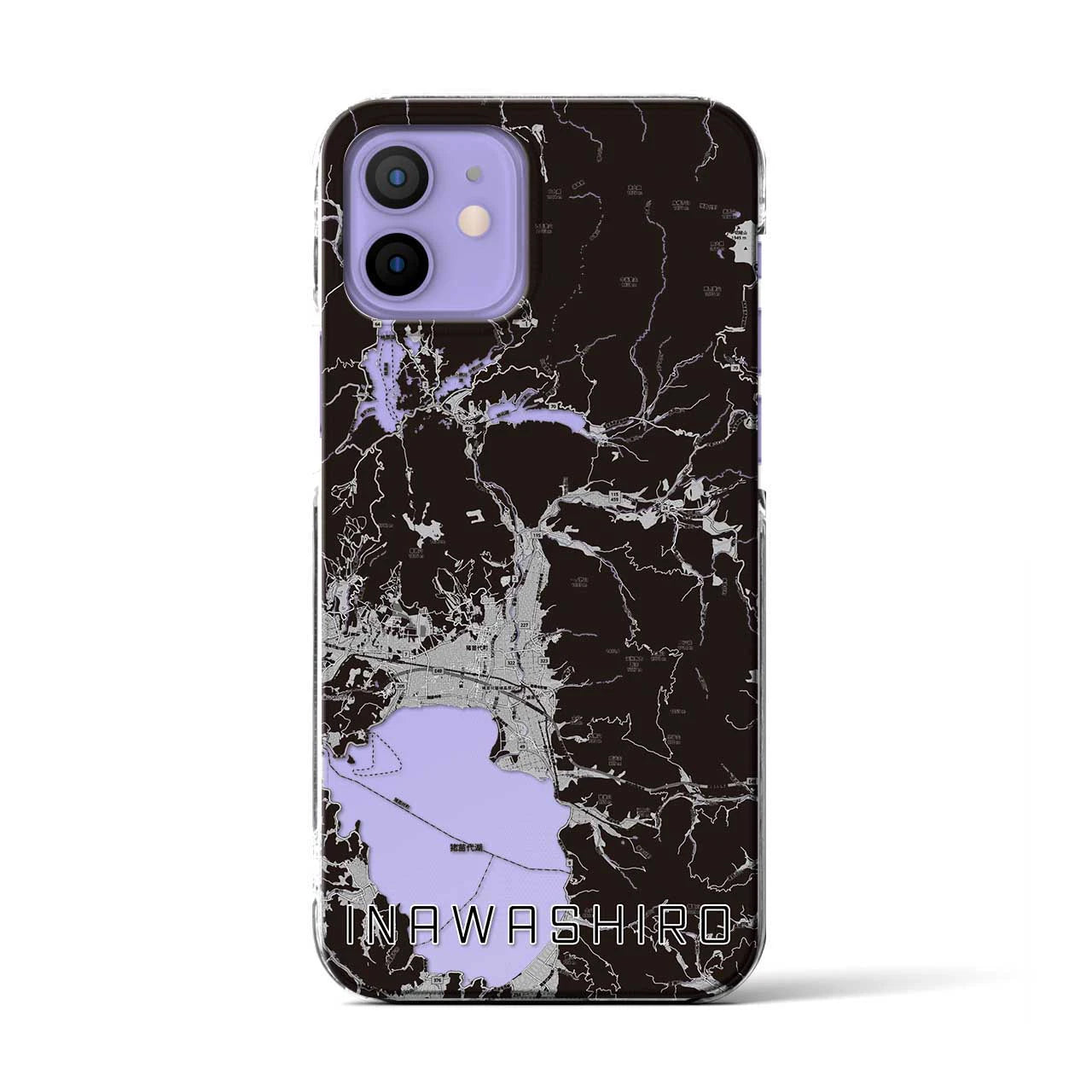 【猪苗代(福島県)】地図柄iPhoneケース(クリアタイプ)