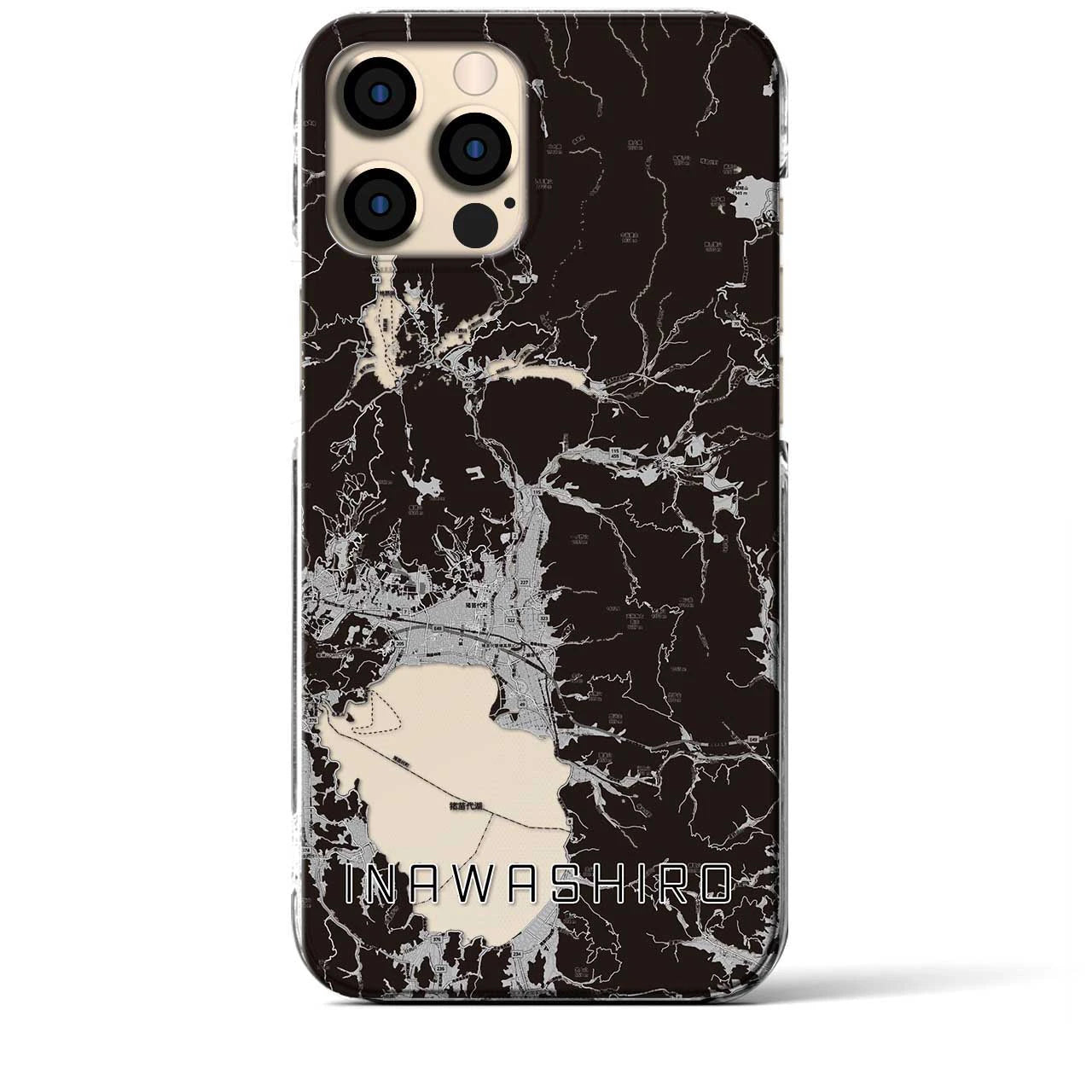 【猪苗代(福島県)】地図柄iPhoneケース(クリアタイプ)