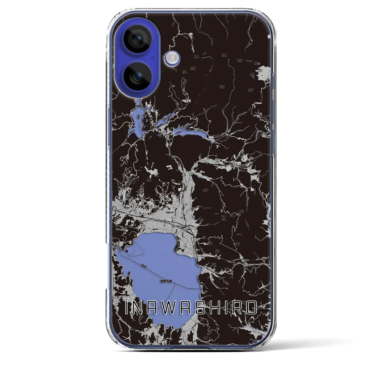 【猪苗代(福島県)】地図柄iPhoneケース(クリアタイプ)