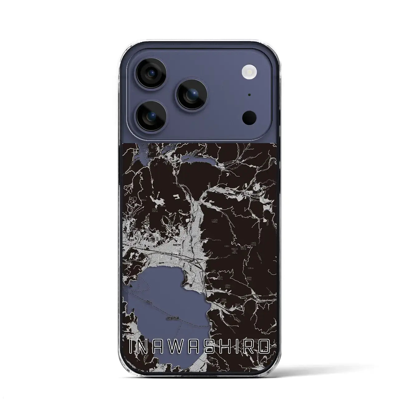 【猪苗代(福島県)】地図柄iPhoneケース(クリアタイプ)