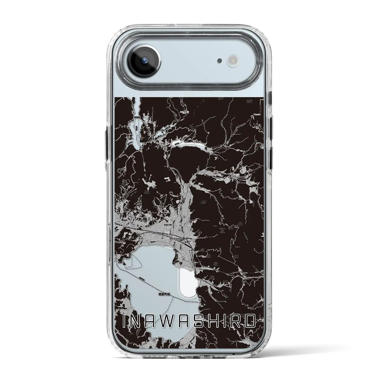 【猪苗代(福島県)】地図柄iPhoneケース(MagSafeタイプ)