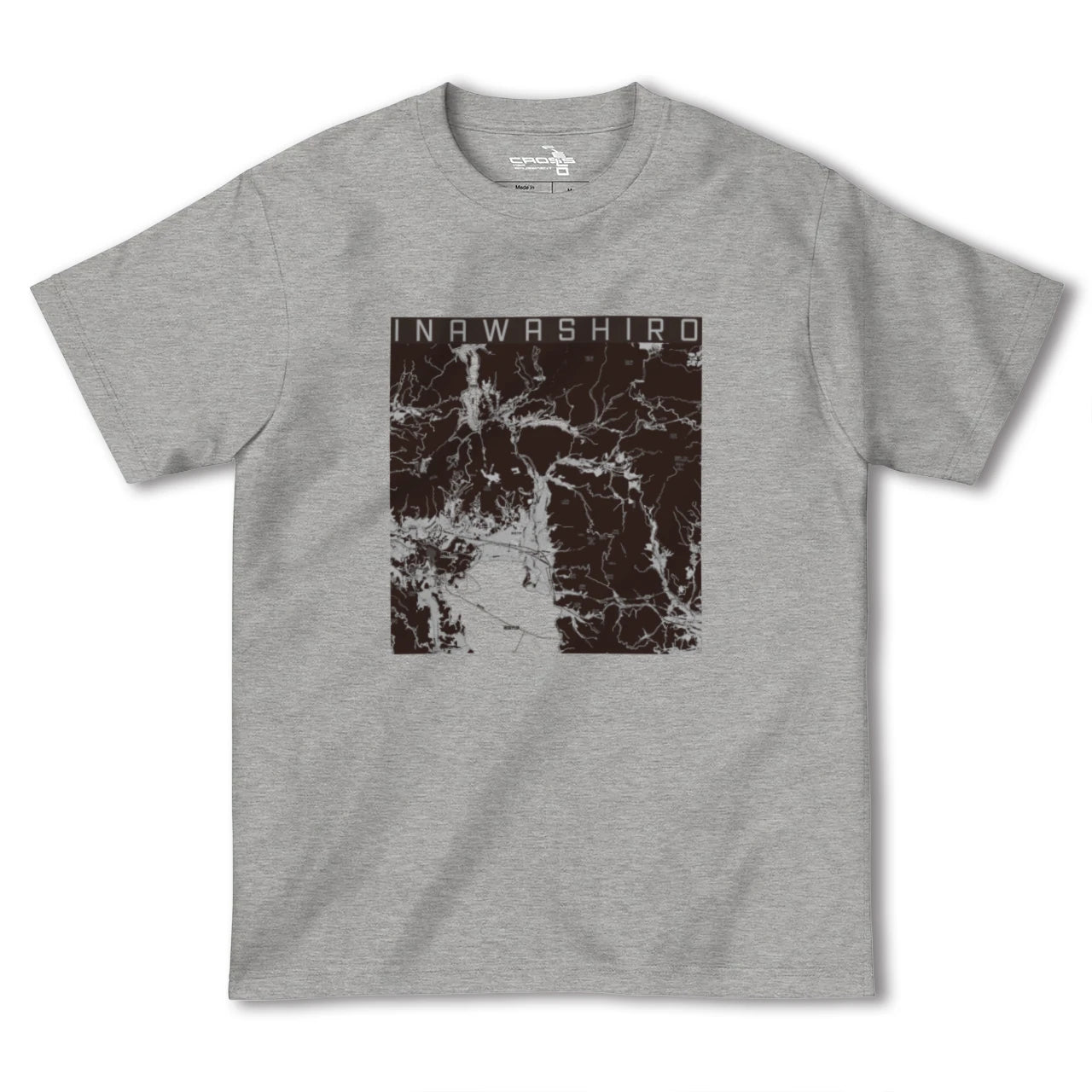 【猪苗代(福島県)】地図柄ヘビーウェイトTシャツ
