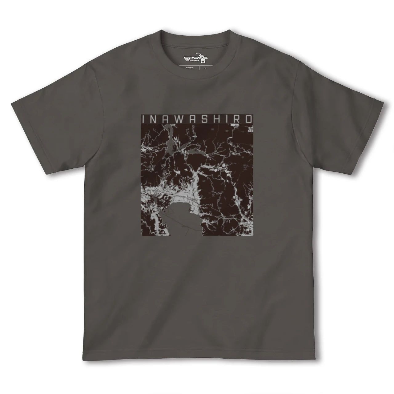 【猪苗代(福島県)】地図柄ヘビーウェイトTシャツ