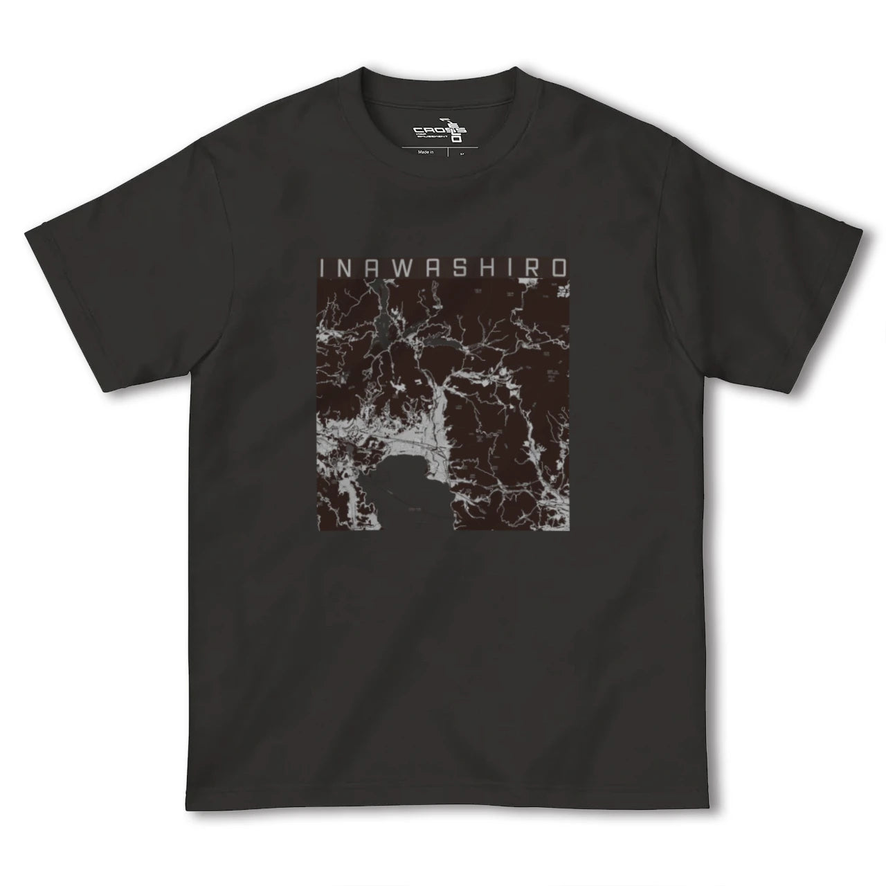 【猪苗代(福島県)】地図柄ヘビーウェイトTシャツ