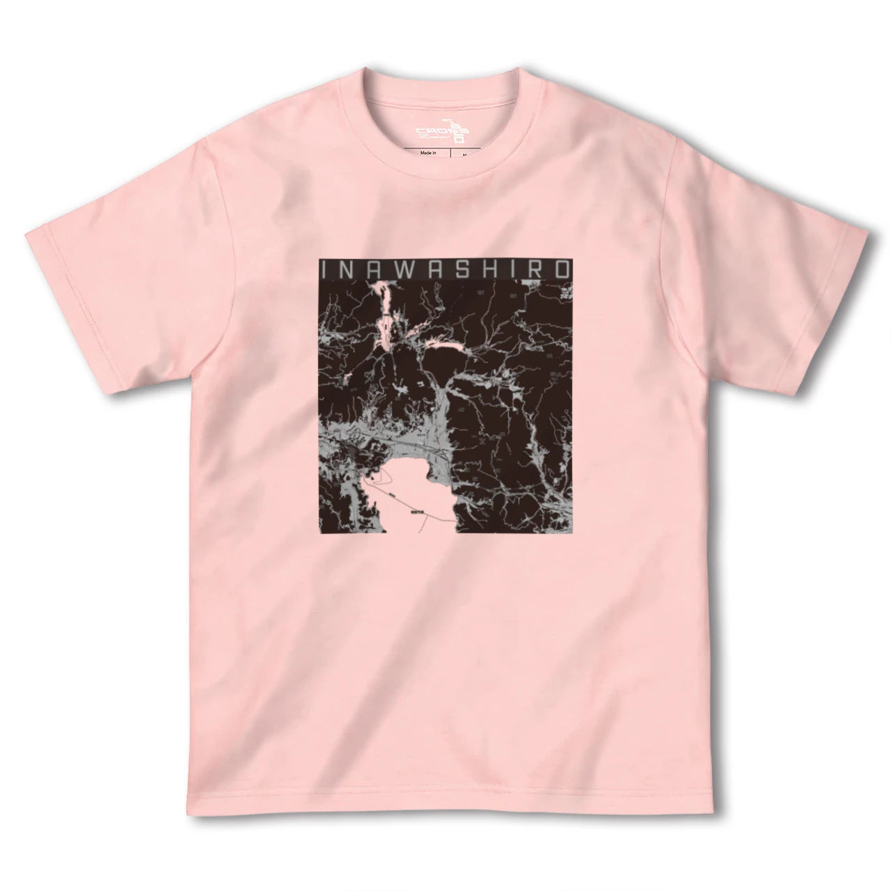 【猪苗代(福島県)】地図柄ヘビーウェイトTシャツ