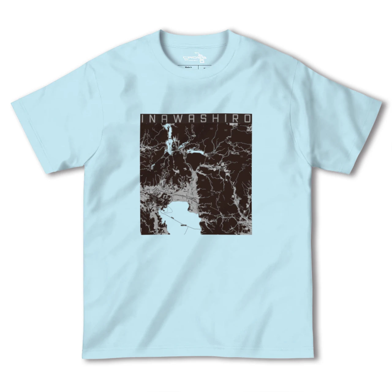 【猪苗代(福島県)】地図柄ヘビーウェイトTシャツ