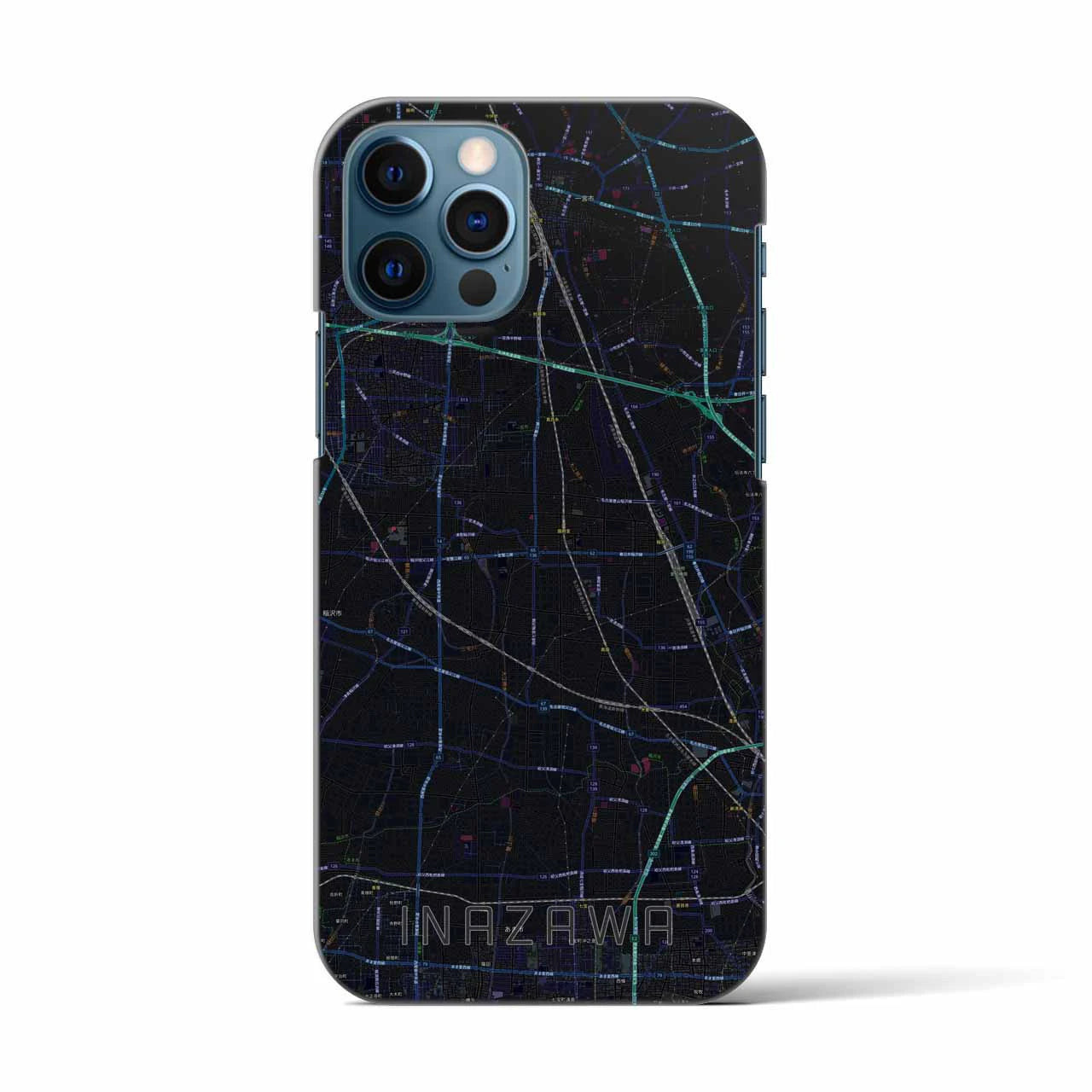 【稲沢(愛知県)】地図柄iPhoneケース(バックカバータイプ)