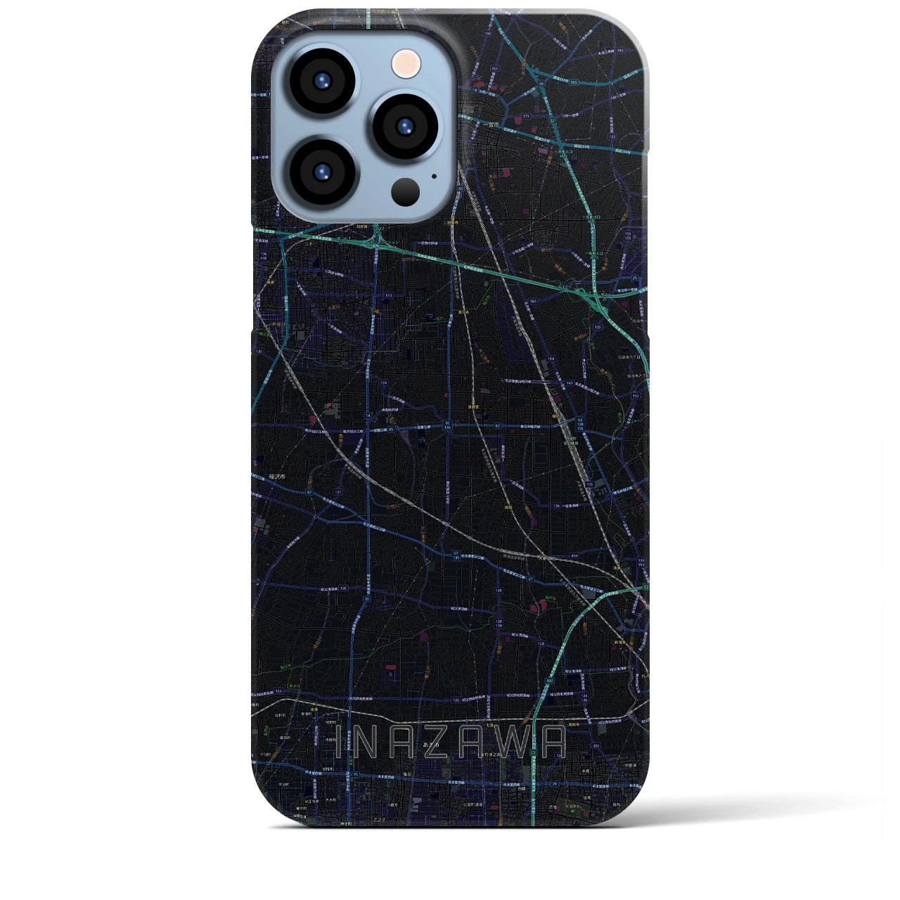 【稲沢(愛知県)】地図柄iPhoneケース(バックカバータイプ)