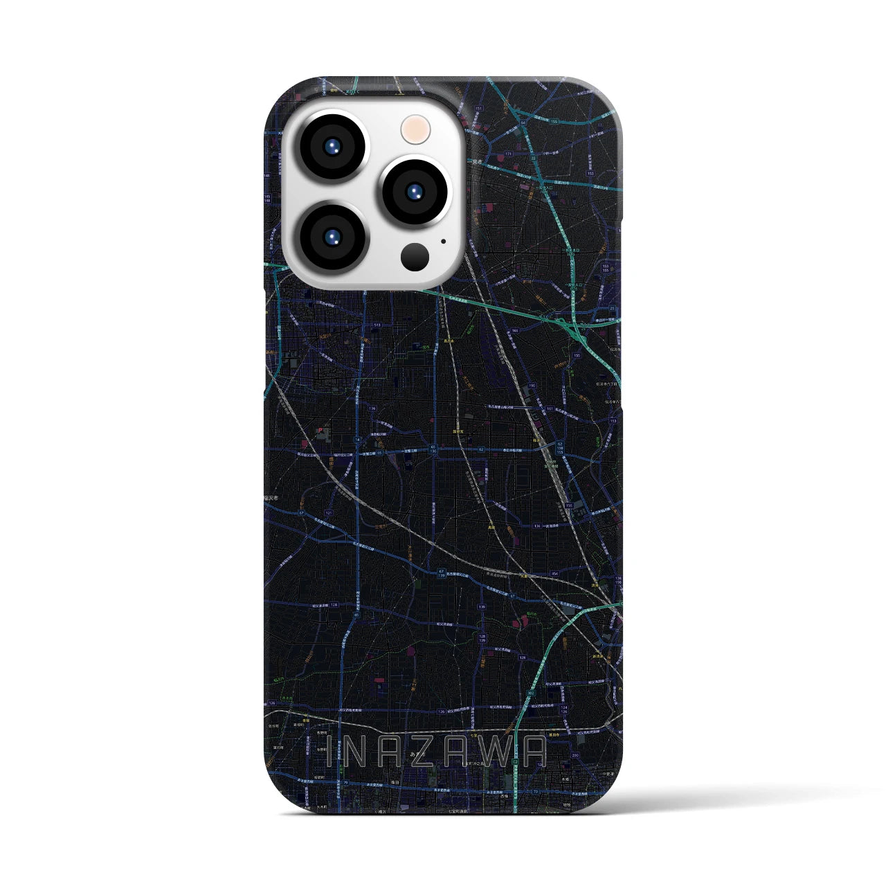 【稲沢(愛知県)】地図柄iPhoneケース(バックカバータイプ)