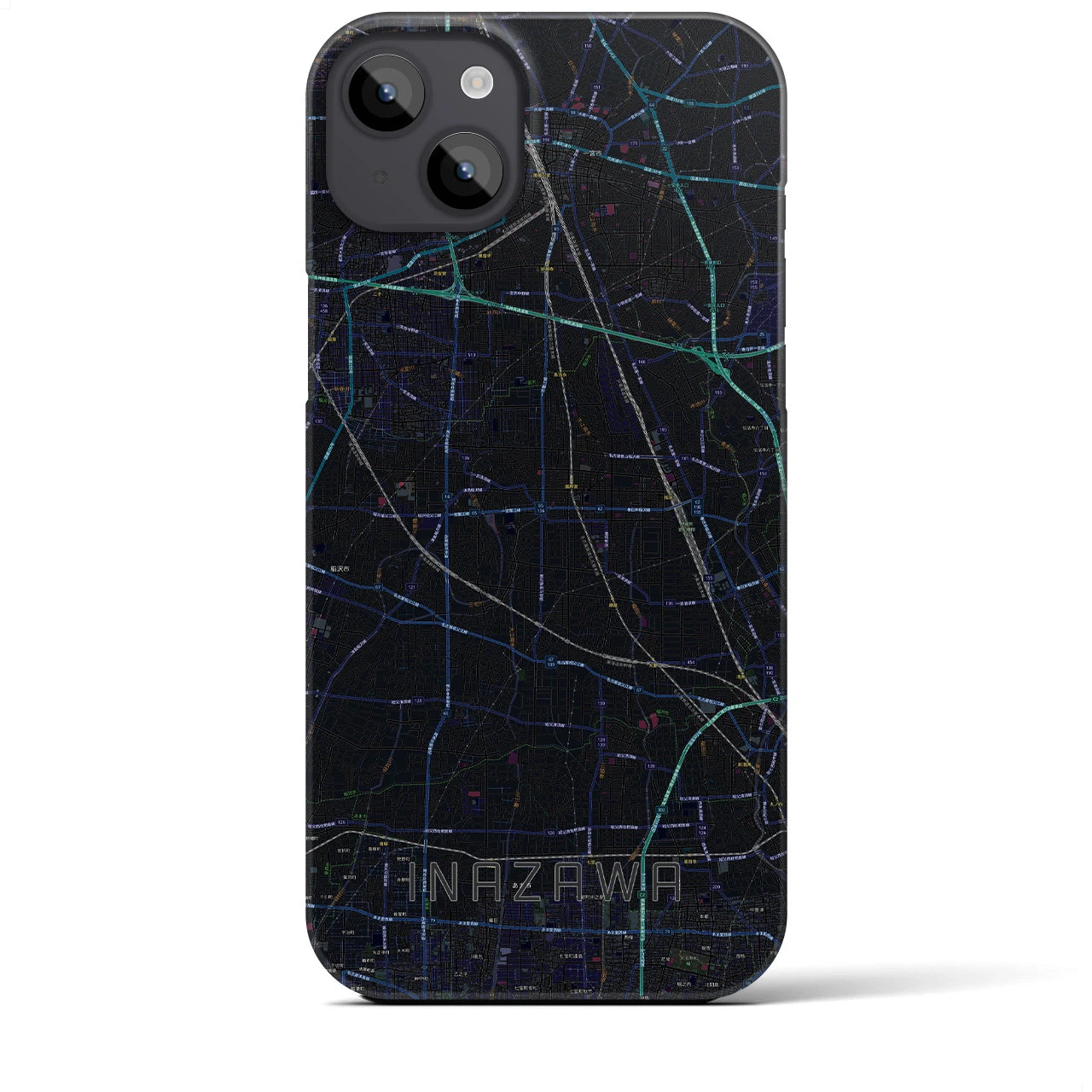 【稲沢(愛知県)】地図柄iPhoneケース(バックカバータイプ)