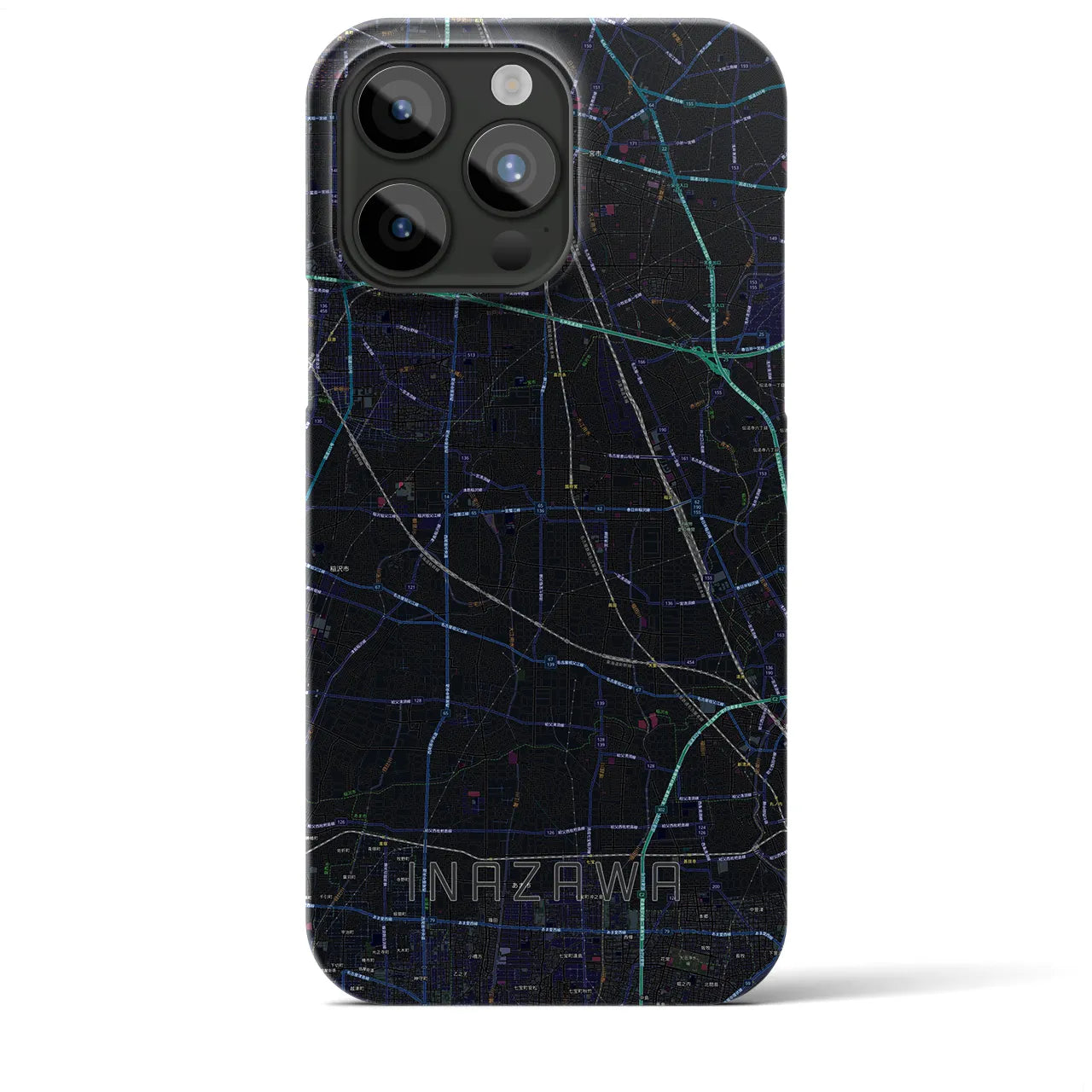 【稲沢(愛知県)】地図柄iPhoneケース(バックカバータイプ)