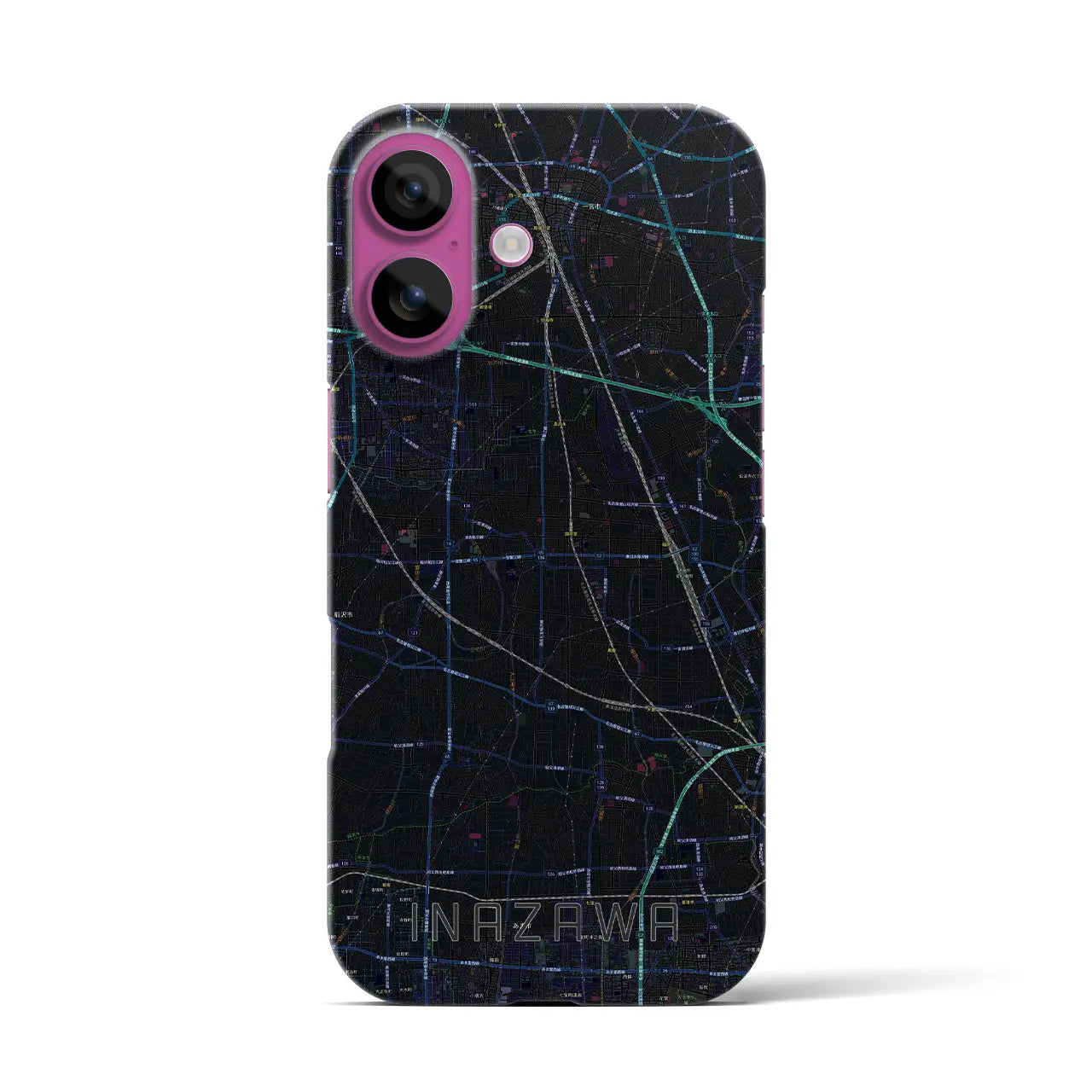 【稲沢(愛知県)】地図柄iPhoneケース(バックカバータイプ)