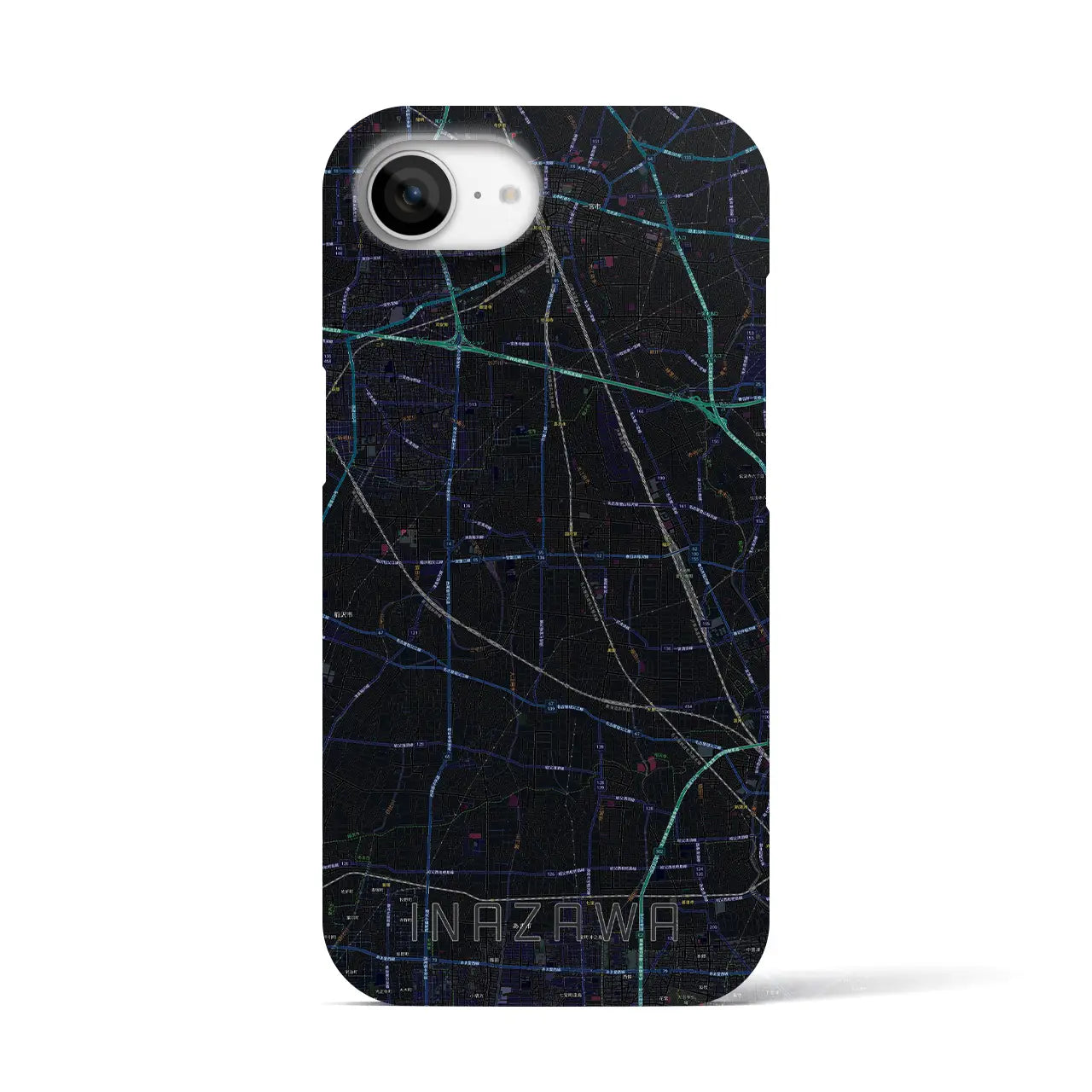 【稲沢(愛知県)】地図柄iPhoneケース(バックカバータイプ)