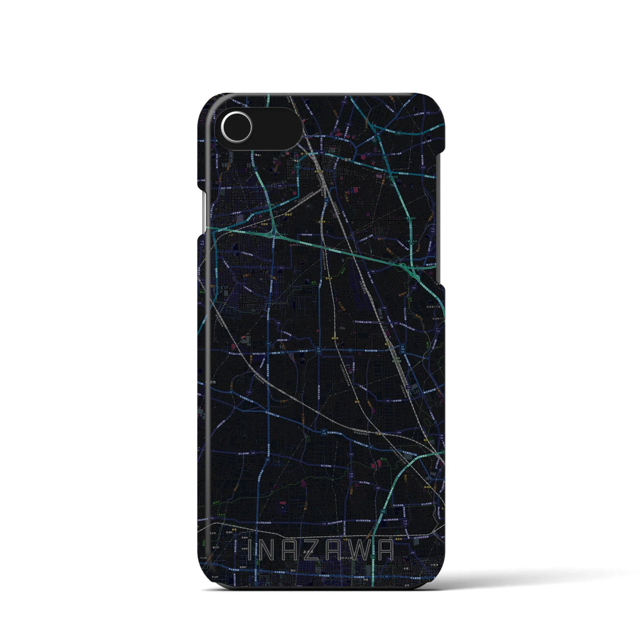 【稲沢(愛知県)】地図柄iPhoneケース(バックカバータイプ)