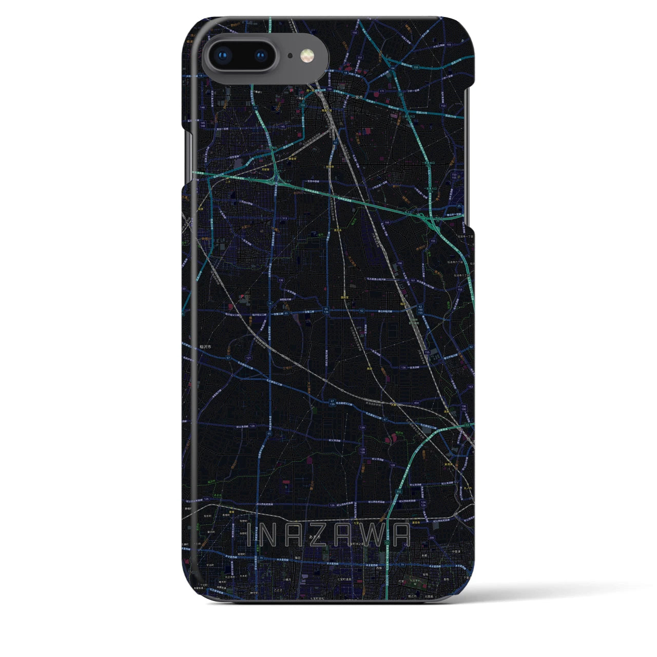 【稲沢(愛知県)】地図柄iPhoneケース(バックカバータイプ)