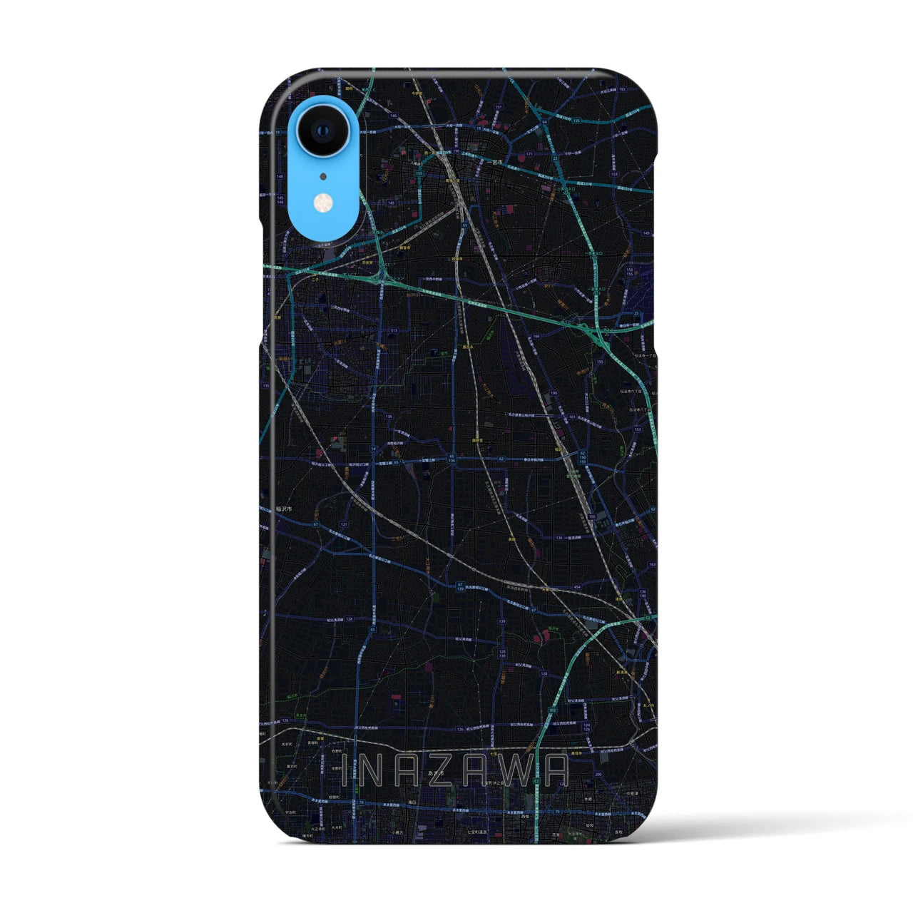 【稲沢(愛知県)】地図柄iPhoneケース(バックカバータイプ)