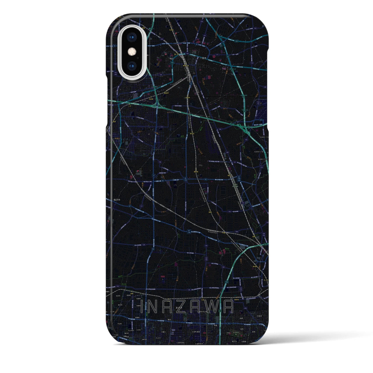 【稲沢(愛知県)】地図柄iPhoneケース(バックカバータイプ)